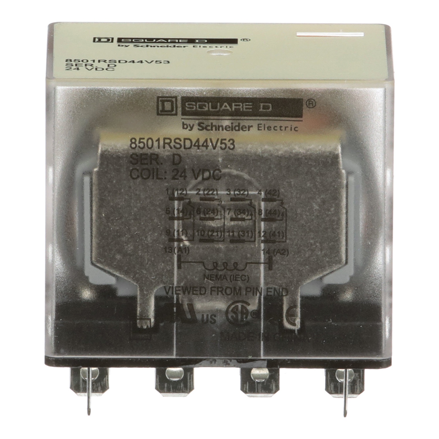Square D™ 8501RSD44V53 General Purpose Relays