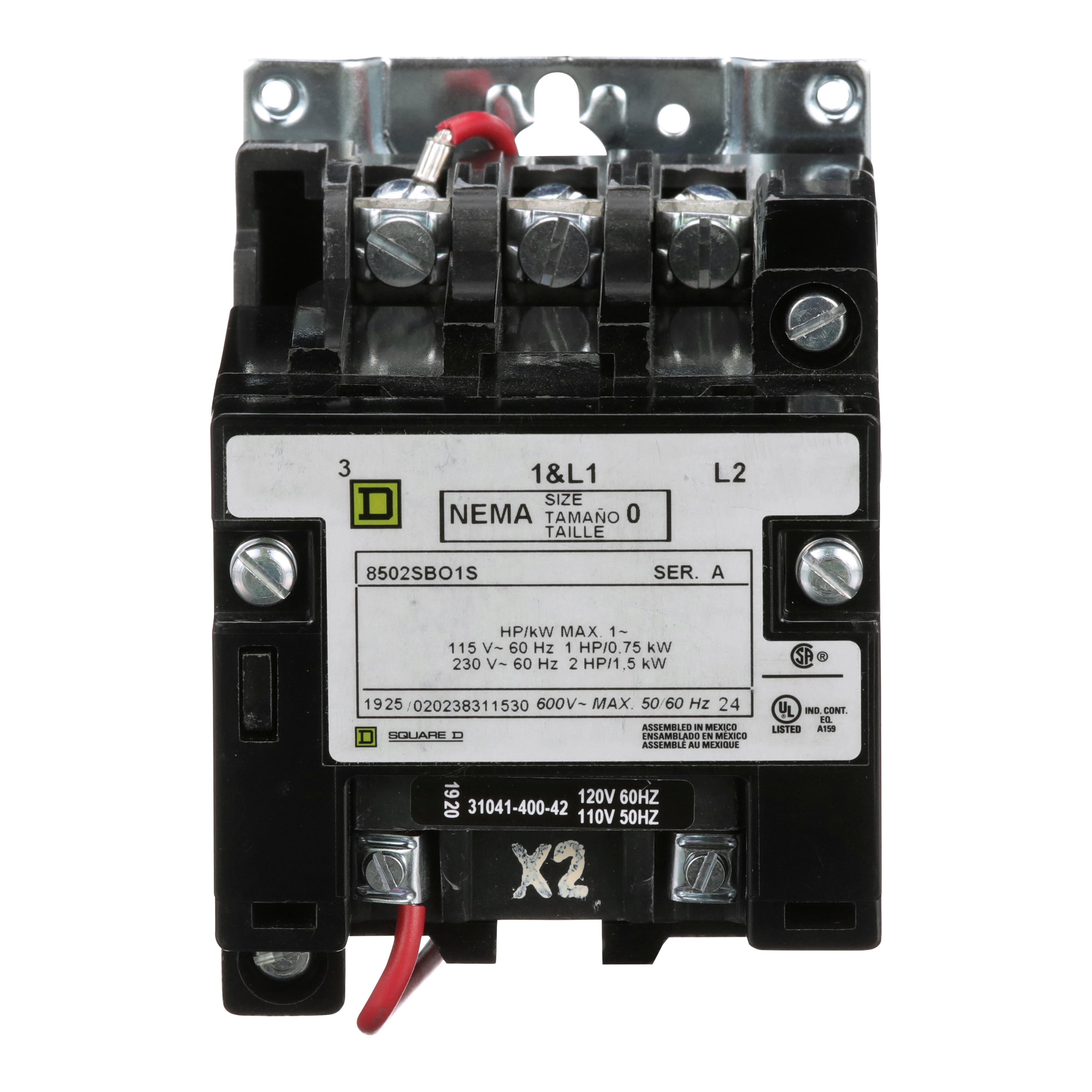 Square D™ 8502SBO1V02S NEMA & IEC Contactors