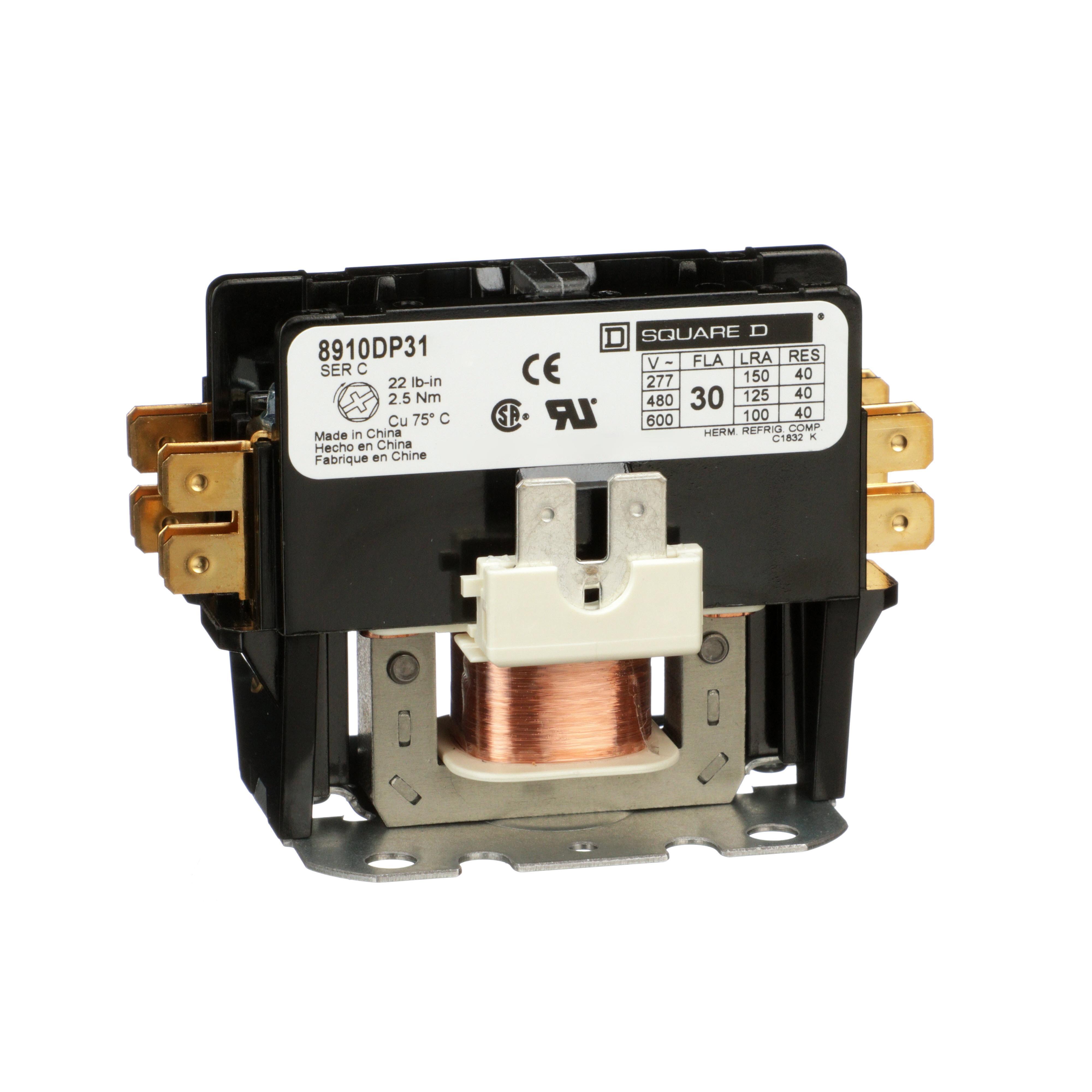 Square D™ 8910DP31V02 Definite Purpose Contactors AC