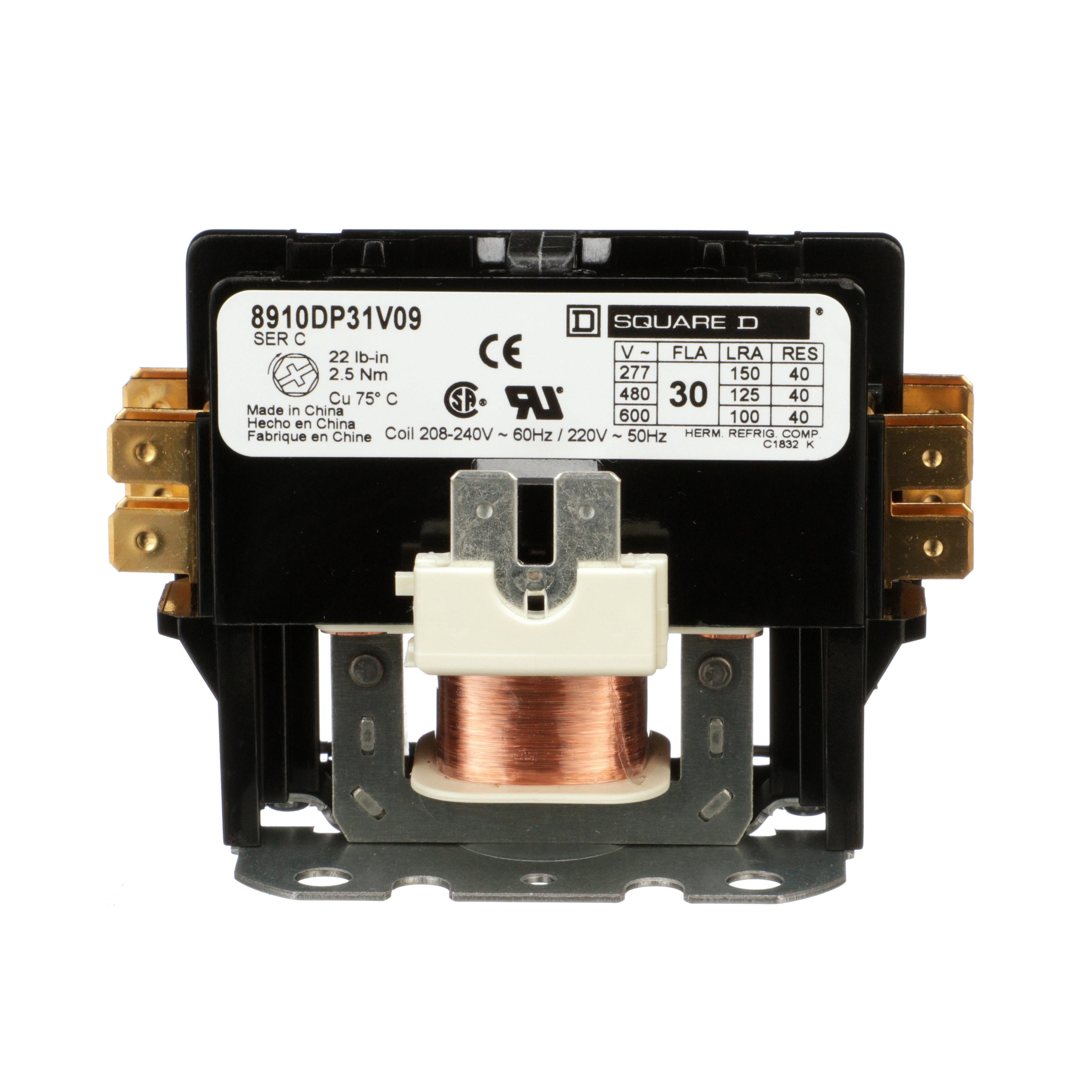 Square D™ 8910DP31V09 Definite Purpose Contactors AC