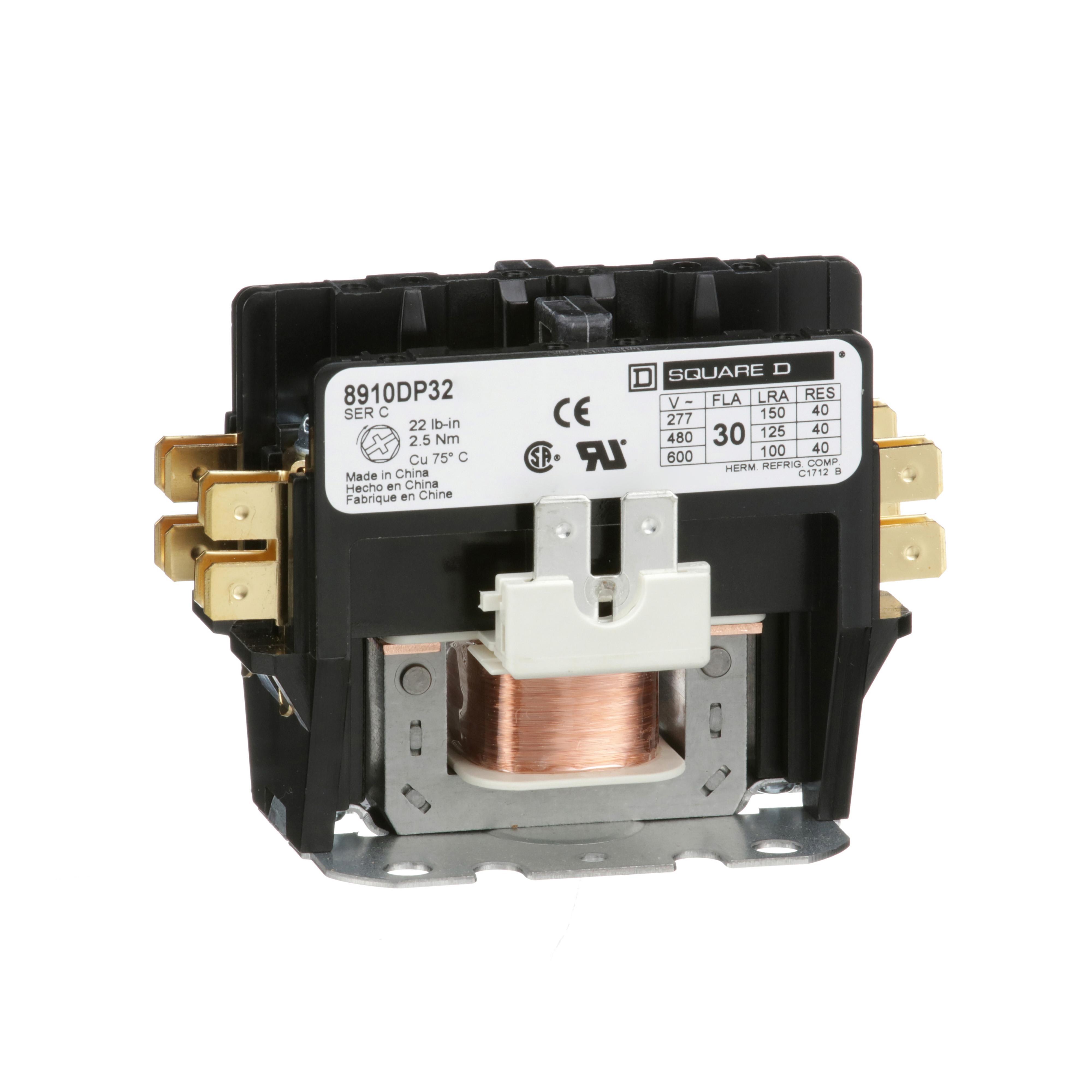Square D™ 8910DP32V06 Definite Purpose Contactors AC