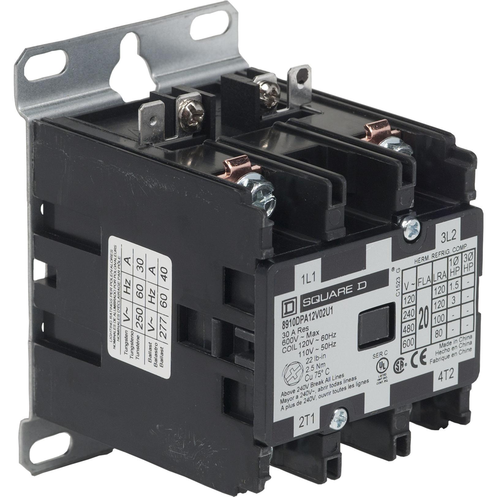 Square D™ 8910DPA13V02U1 Definite Purpose Contactors AC