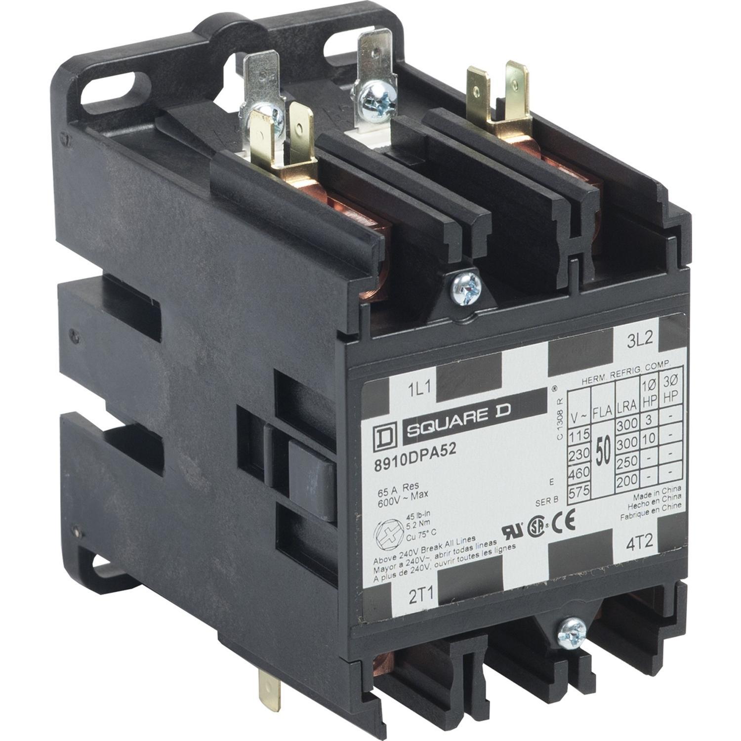 Square D™ 8910DPA52V14 Definite Purpose Contactors AC