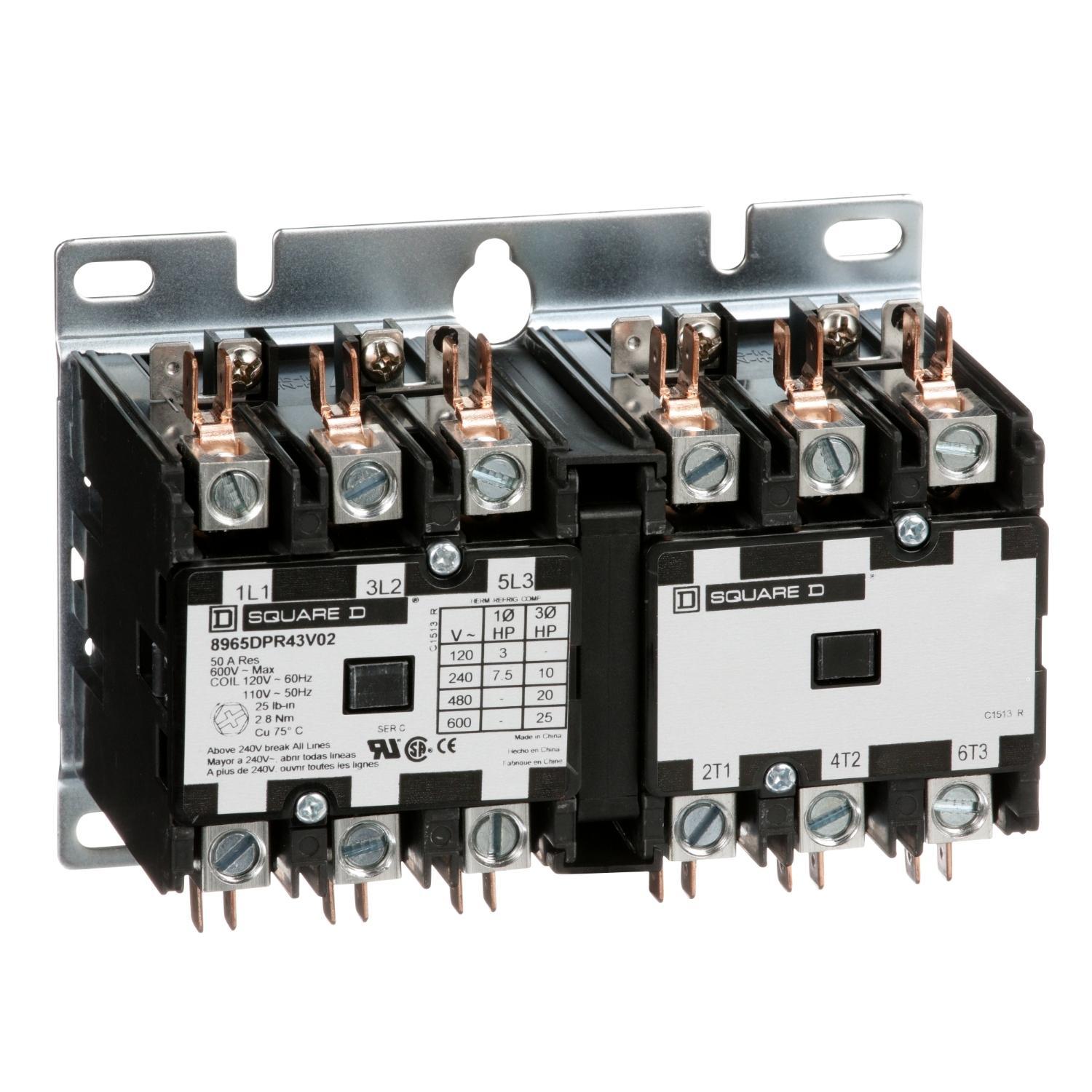 Square D™ 8965DPR43V14 Definite Purpose Contactors AC