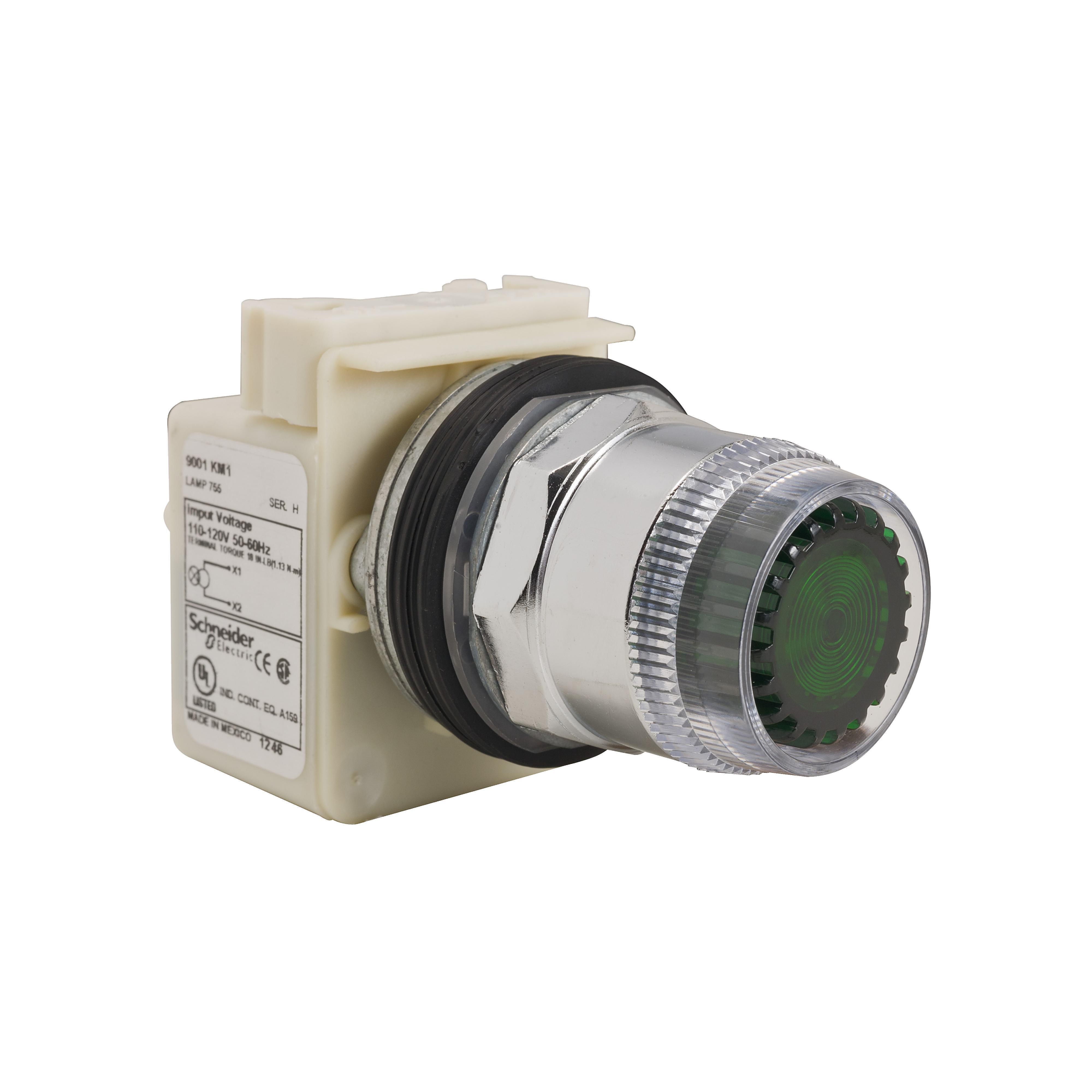 Square D™ 9001K1L38G Illuminated Pushbutton Operators
