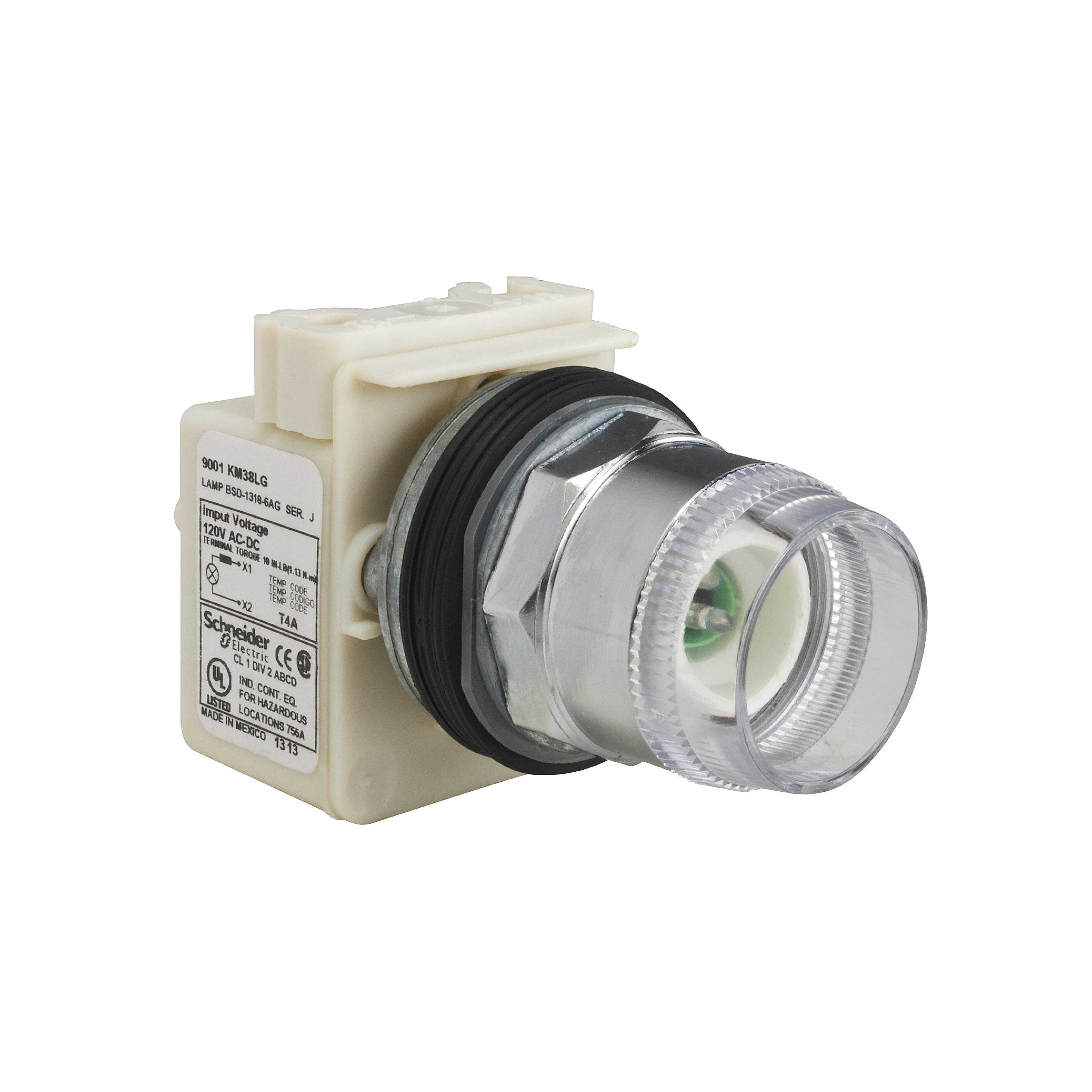 Square D™ 9001K1L38LG Illuminated Pushbutton Operators
