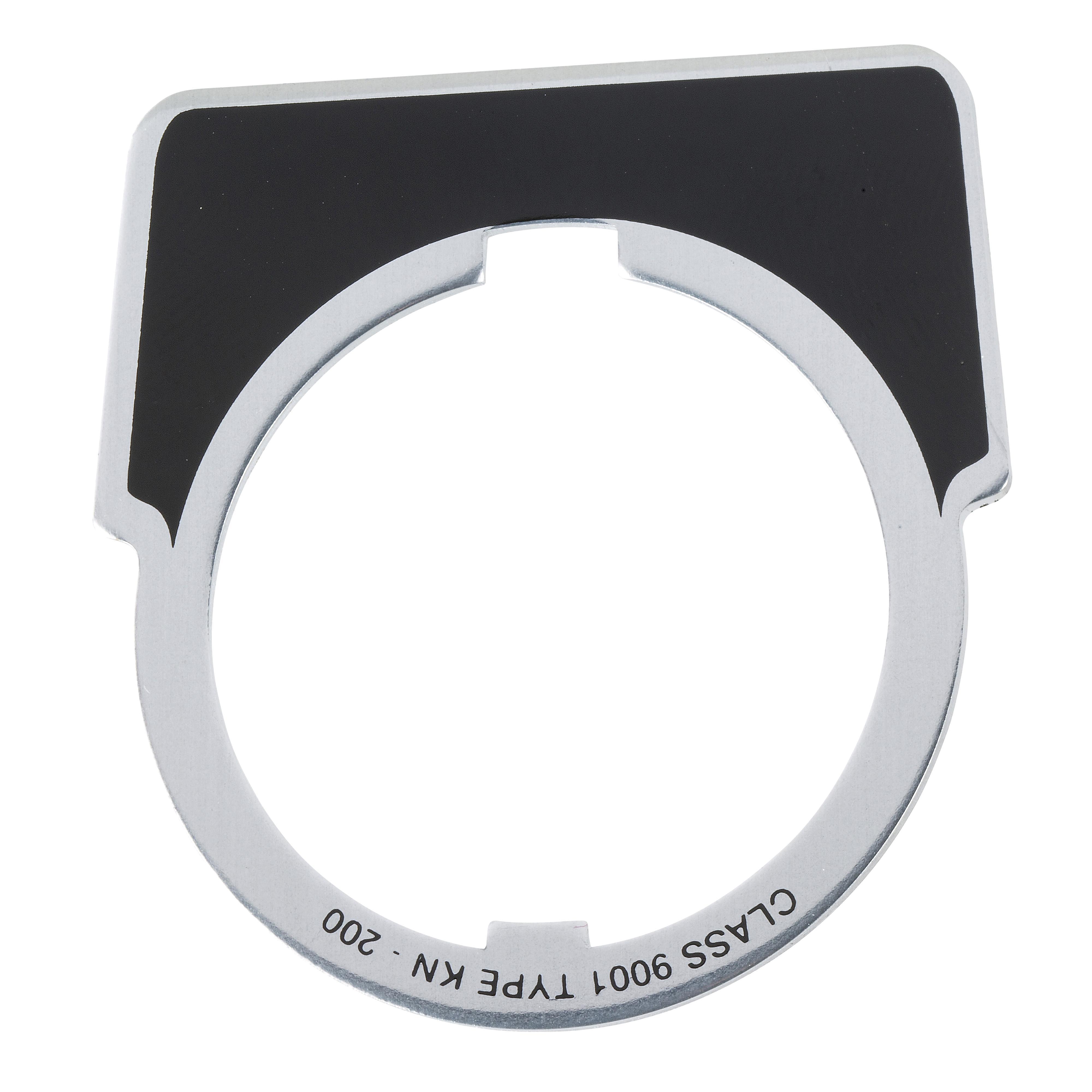 Square D™ 9001KN718WP 9001 T-K Legend Plate, 2-1/2 in H 2-1/2 in W, Square Plate, Plastic, White Field