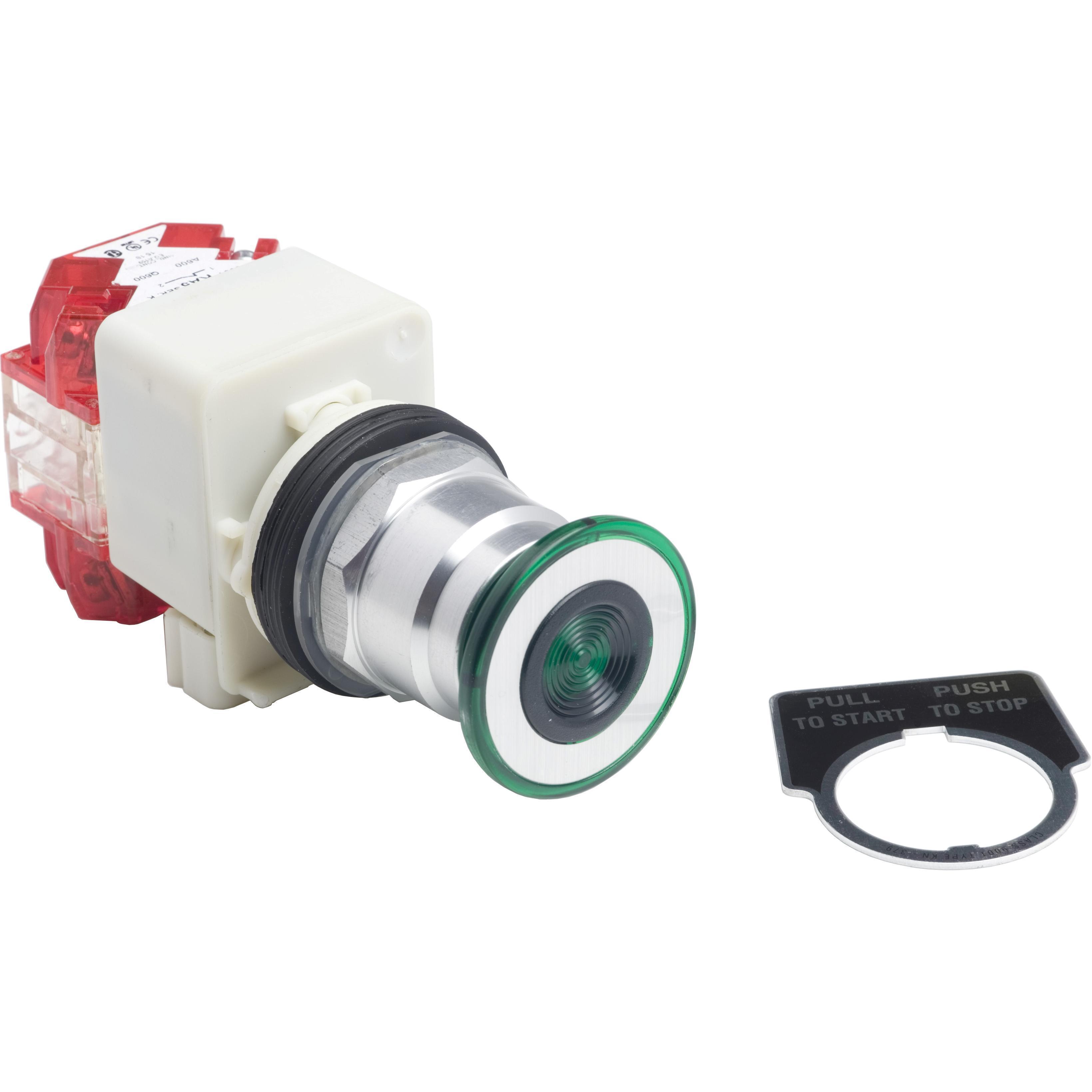 Square D™ 9001KR8P35GH25 Non-Illuminated Pushbuttons