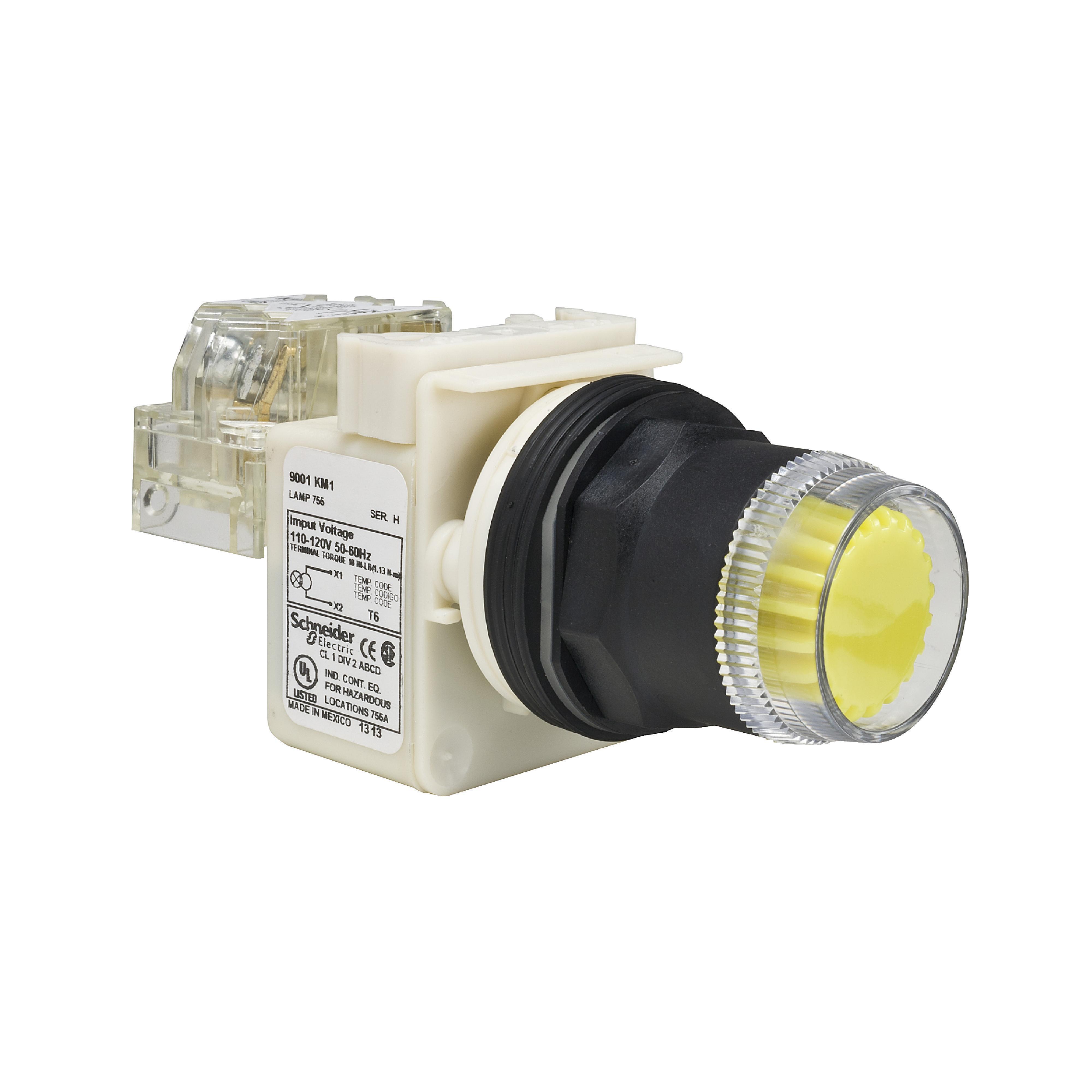 Square D™ 9001SK1L35LYYH5 Illuminated Pushbuttons