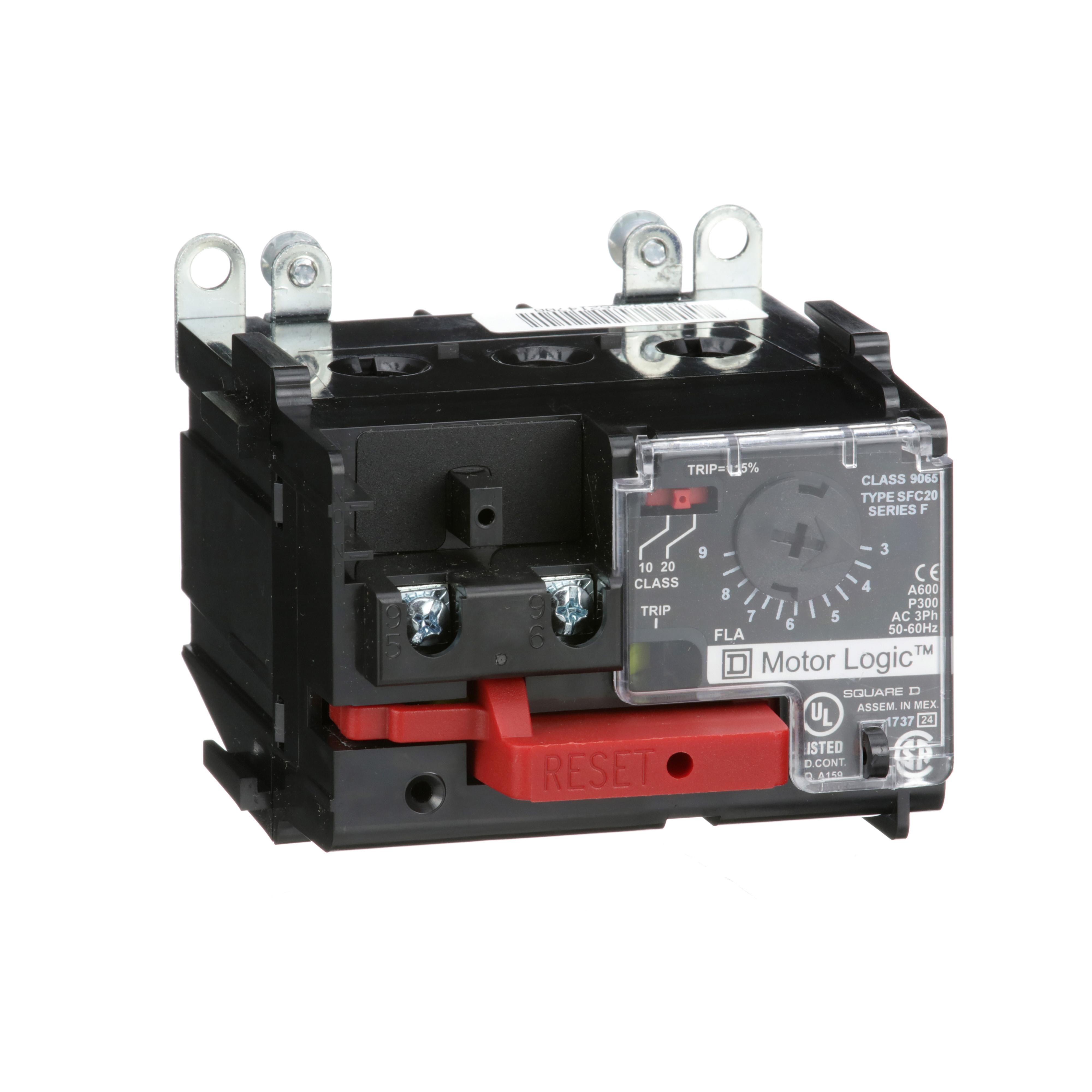 Square D™ 9065SFC20 Class 10/20 Solid State Thermal Overload Relay, 9 A, 1NC 1 Form B Contact