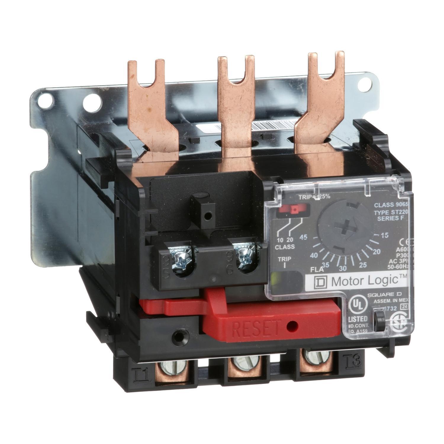 Square D™ 9065ST220 Class 10/20 Solid State Thermal Overload Relay, 45 A, 1NC 1 Form B Contact