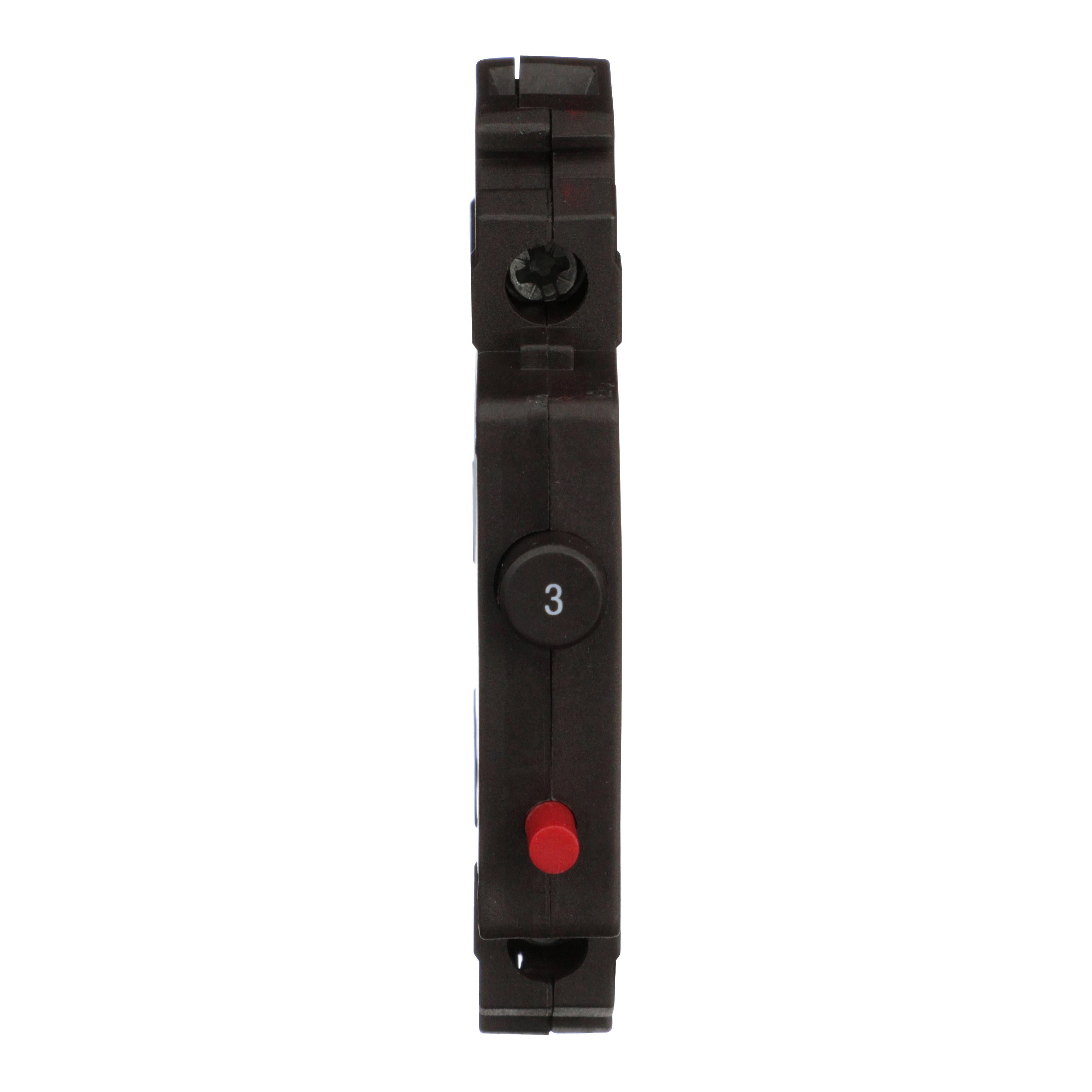Square D™ Linergy™ 9080GCB30 Circuit Protector, 250 V AC/65 V DC, 3 A, 1.5 kA Interrupt, 1 Poles, Thermal Magnetic Trip