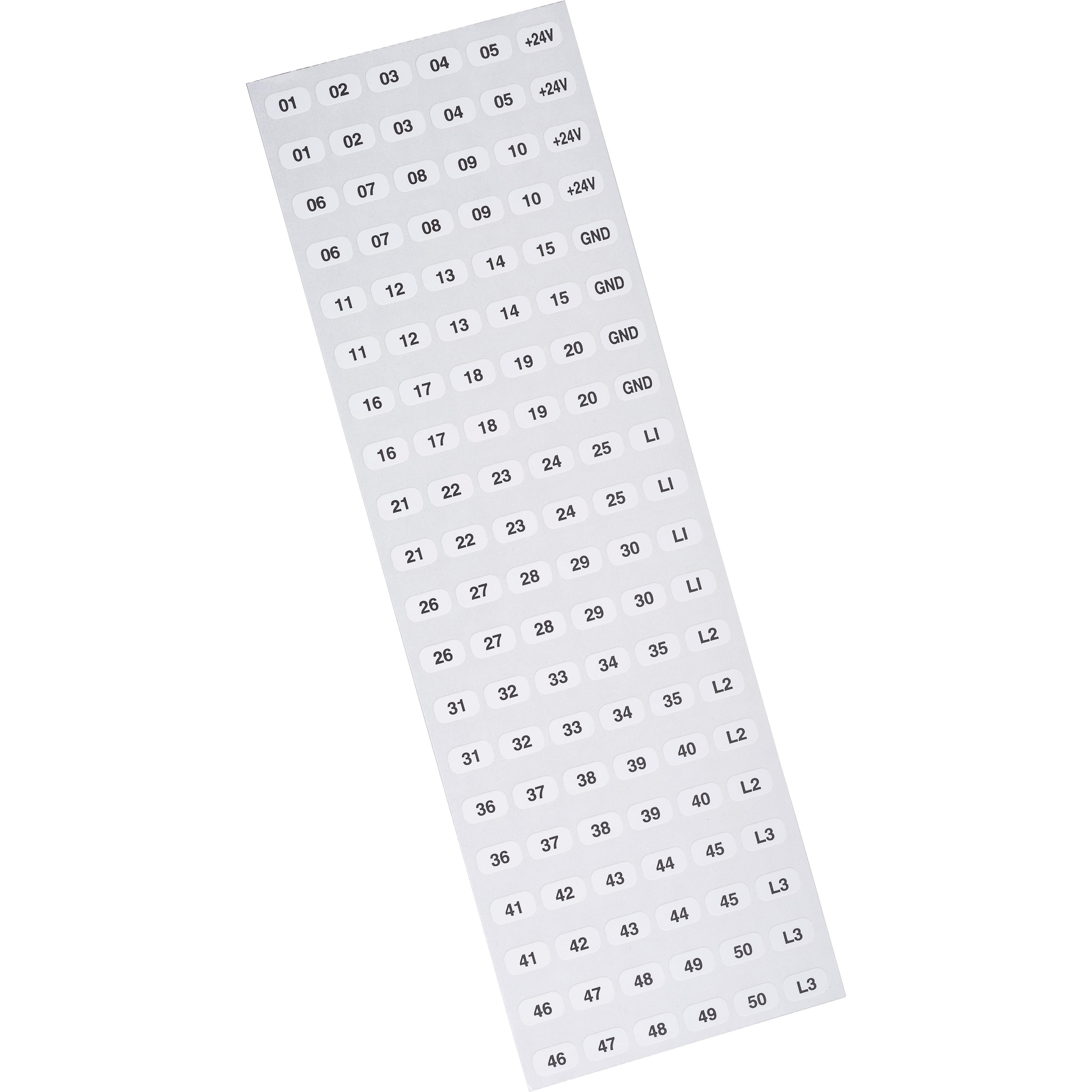 Square D™ 9080GH210 Terminal Block Markers