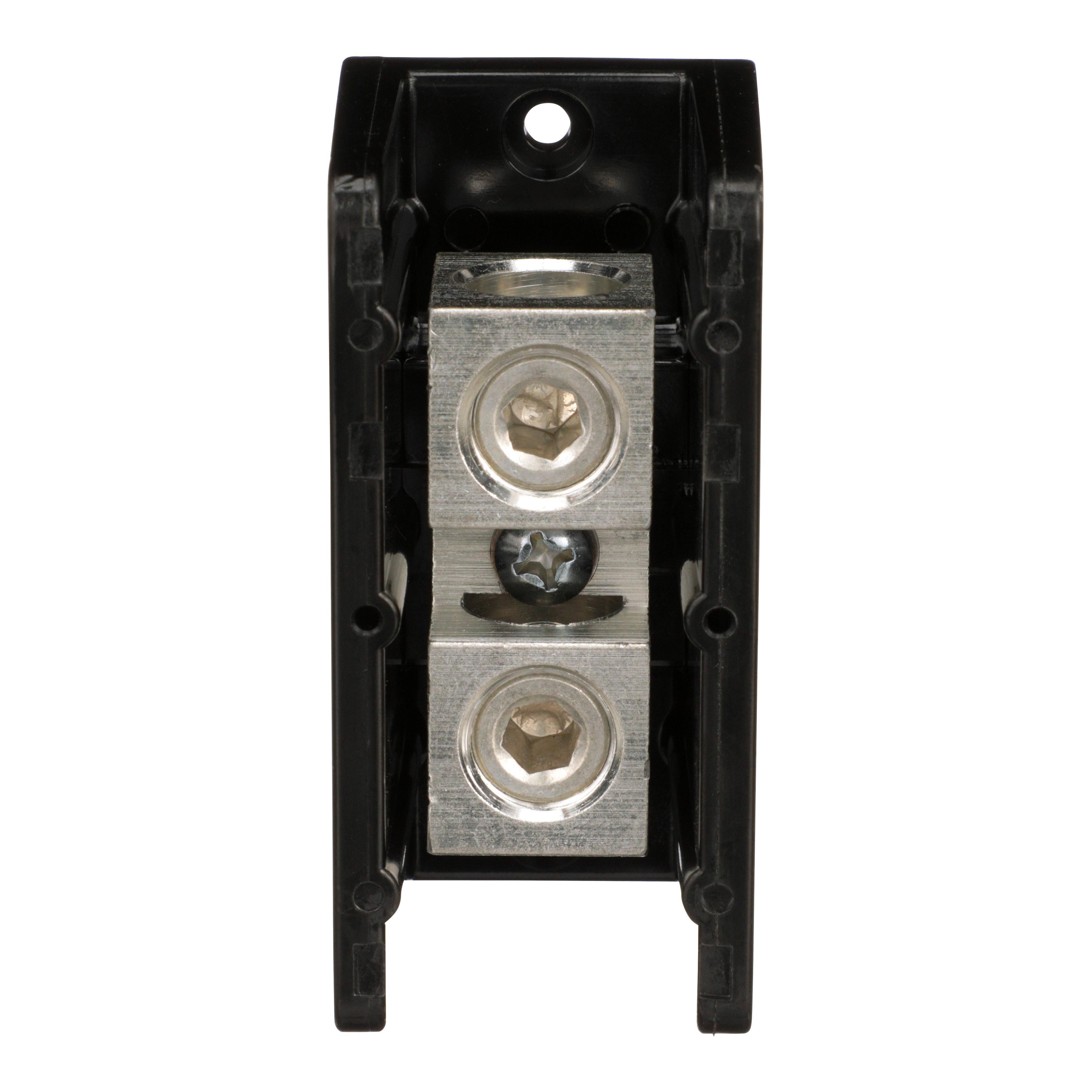 Square D™ TeSys® Linergy™ 9080LBA163101 General Purpose Linergy Standard Power Distribution Block, 600 V AC/DC, 250/310 A, 1 Poles, 6 AWG to 350 kcmil Al/Cu Wire, Phenolic