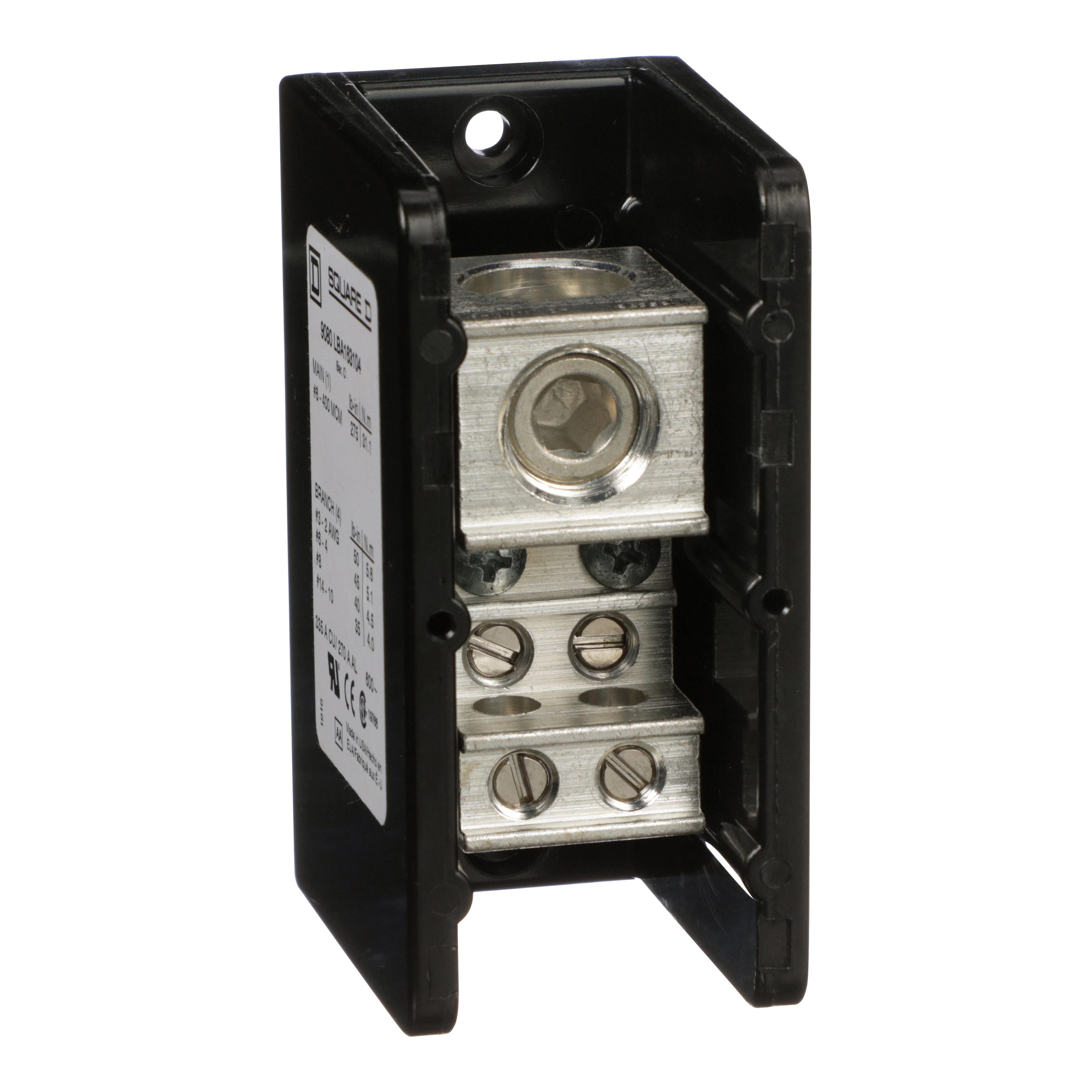 Square D™ 9080LBA163104 Single Pole Distribution Blocks