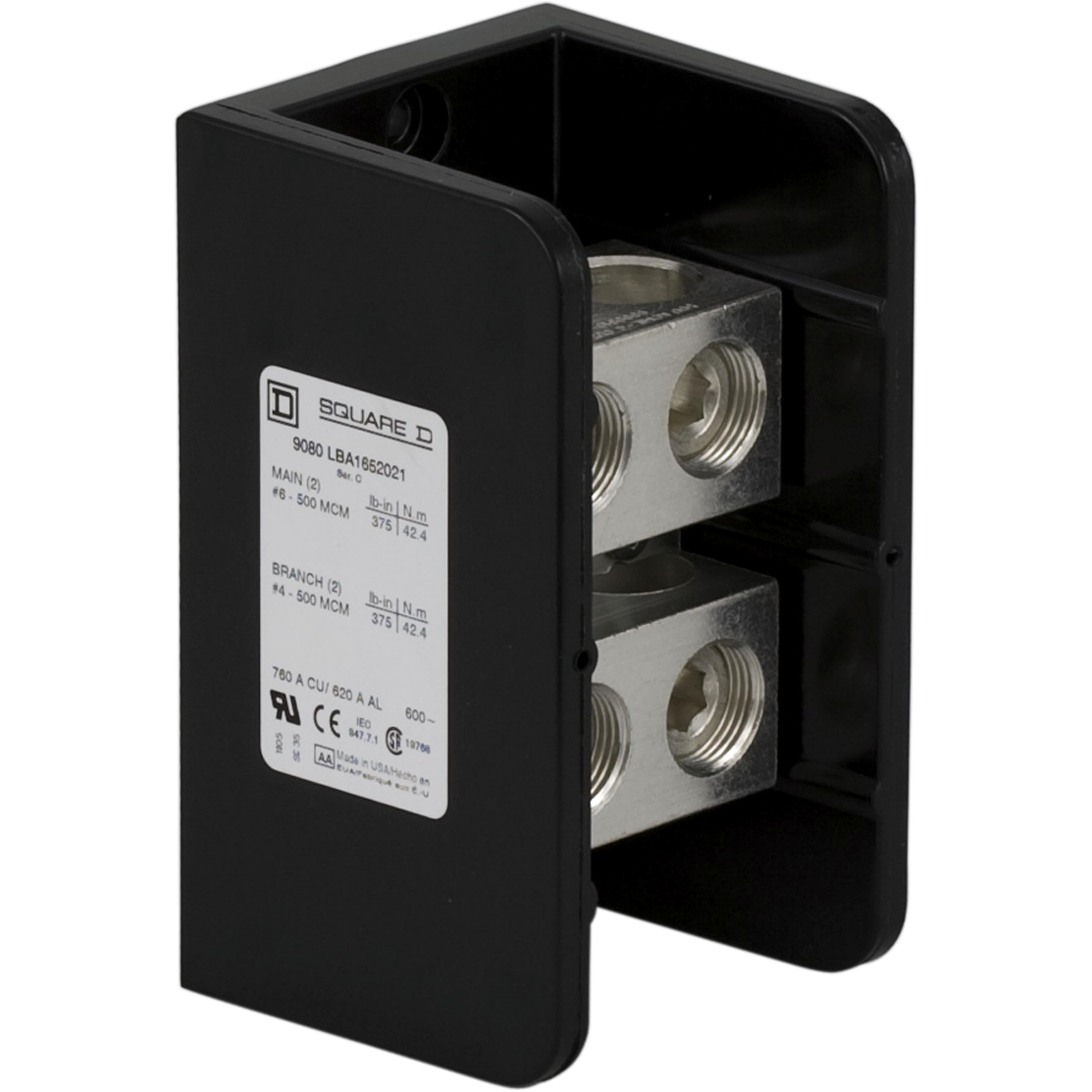 Square D™ 9080LBA165202 Single Pole Distribution Blocks
