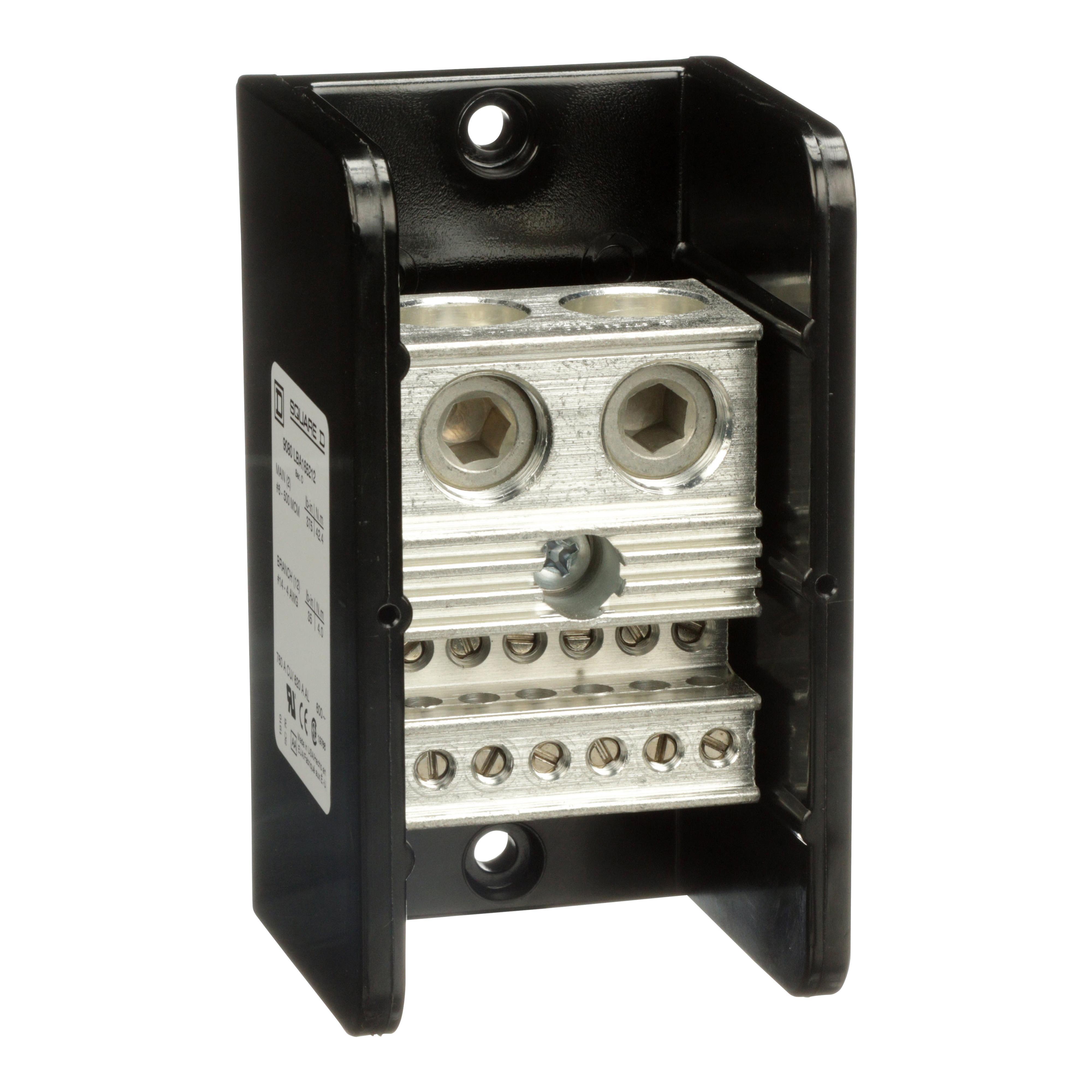 Square D™ 9080LBA165212 Single Pole Distribution Blocks