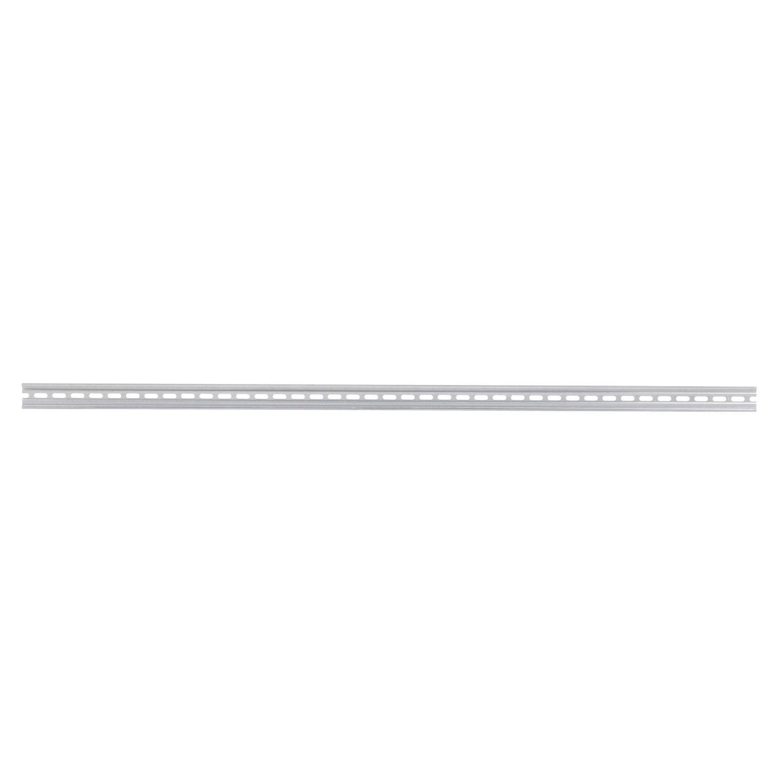 Square D™ 9080MH379 DIN Rail Linergy Terminal Block Mounting Track, 78.74 in L x 1.38 in W x 0.3 in H, Galvanized Steel
