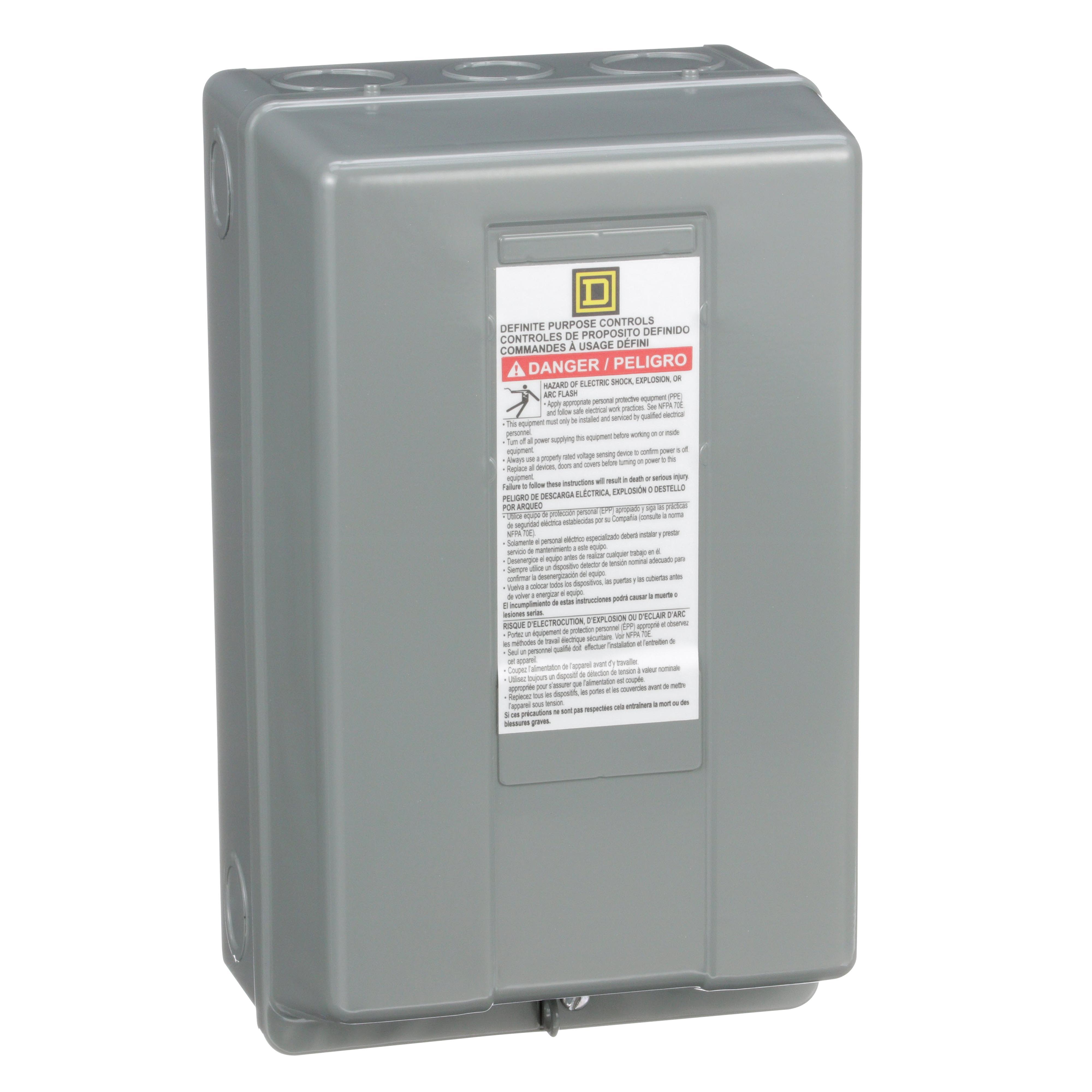 Square D™ 9991DPG2 2/4-Pole Enclosure, NEMA 1 NEMA Rating, 10 in H x 5.98 in W x 5.55 in D