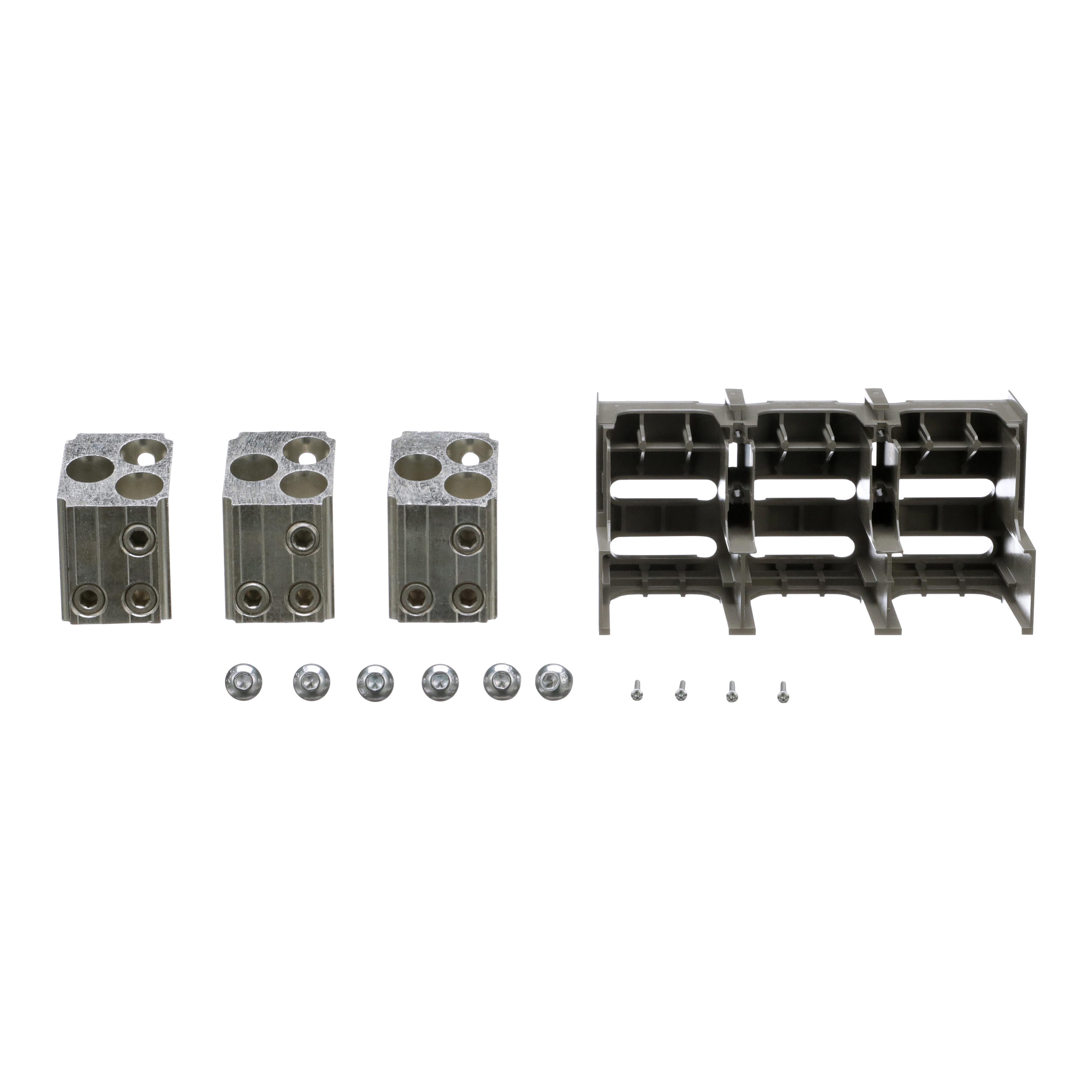 Square D™ AL1200P6KU Standard Mechanical Lug Kit, 8 to 1/0 AWG, 14 to 1/0 AWG, For Use With 800 to 1200 A M, P, R Frame Unit Mount Circuit Breaker