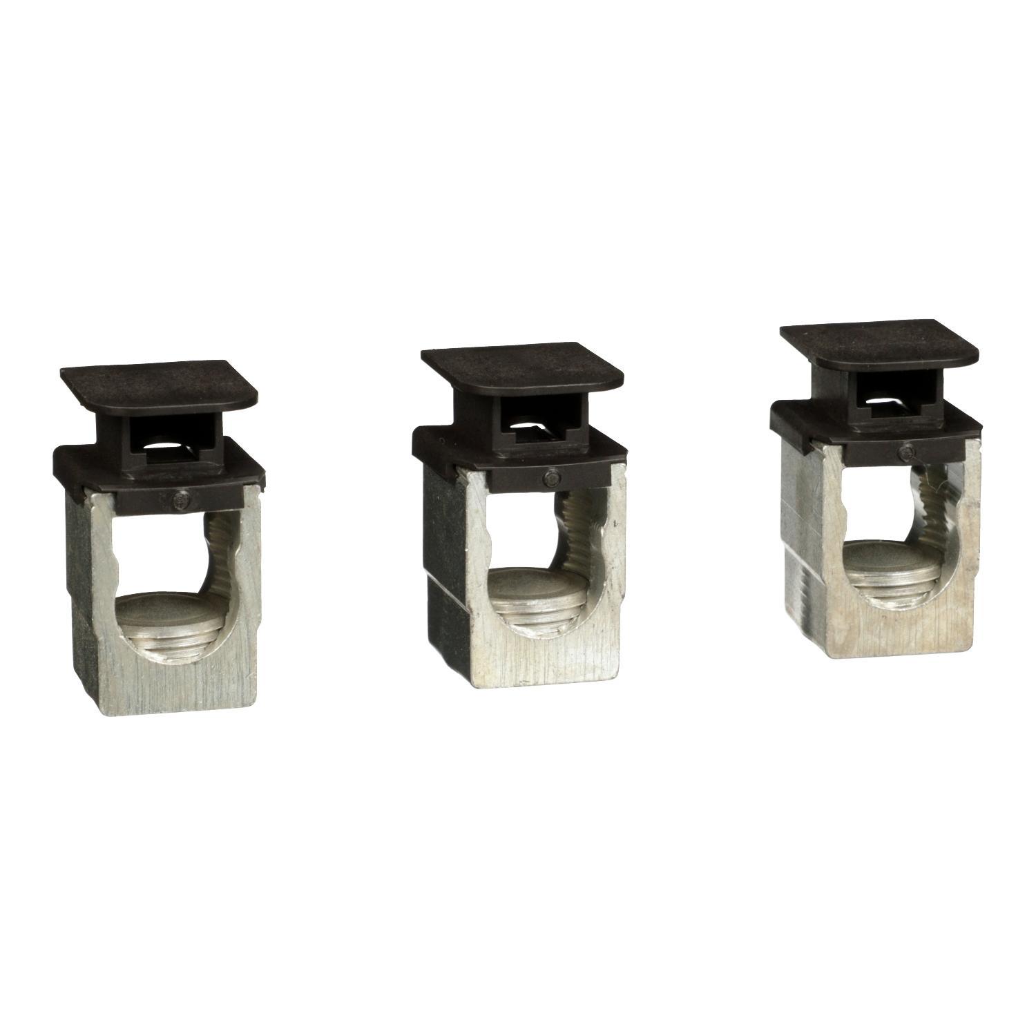 Square D™ PowerPact™ AL250JD Mechanical Lug Kit, 8 to 1/0 AWG, 14 to 1/0 AWG, For Use With JD, JG, JJ and JL Frame 200 to 250 A Circuit Breaker