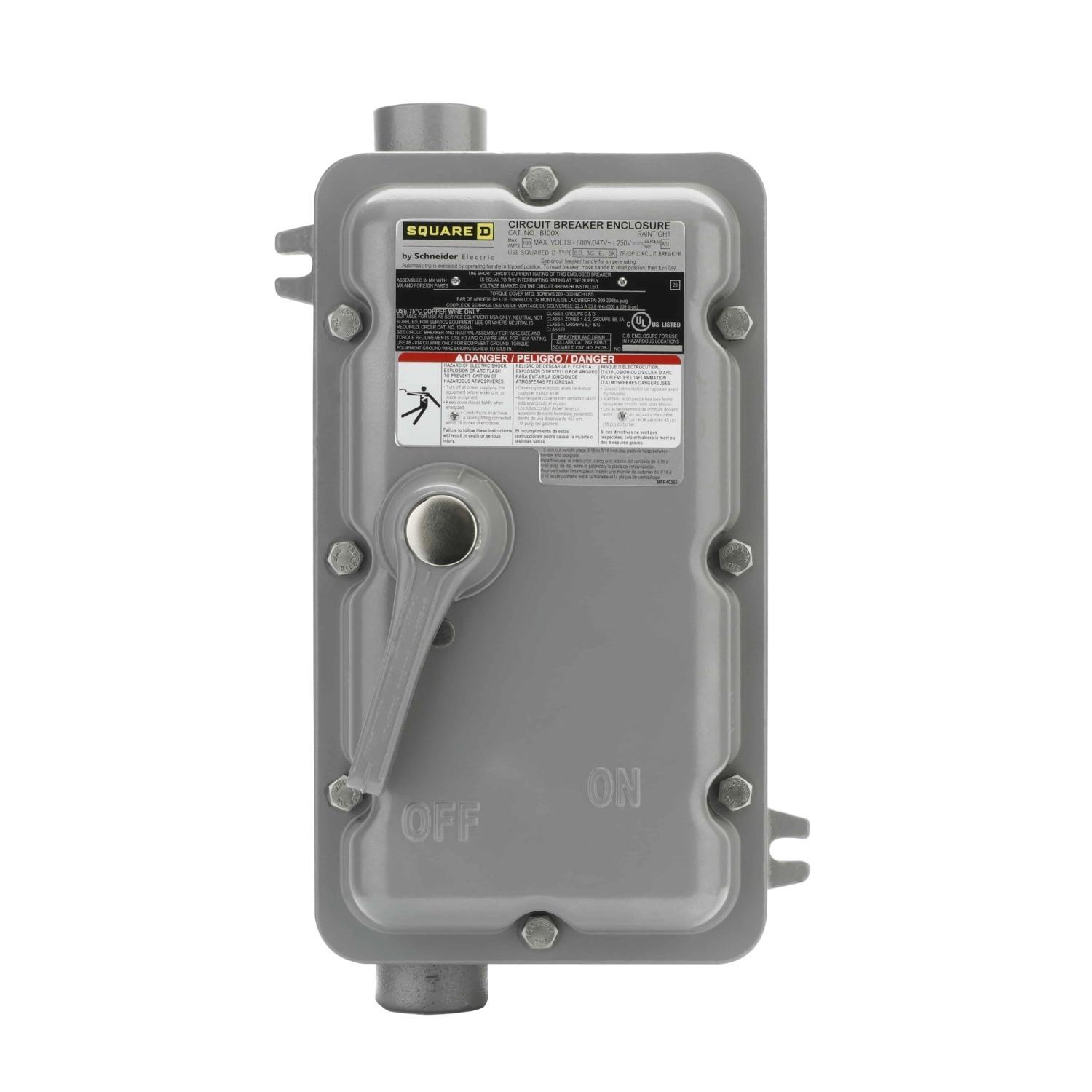 Square D™ B100X Circuit Breaker Enclosures