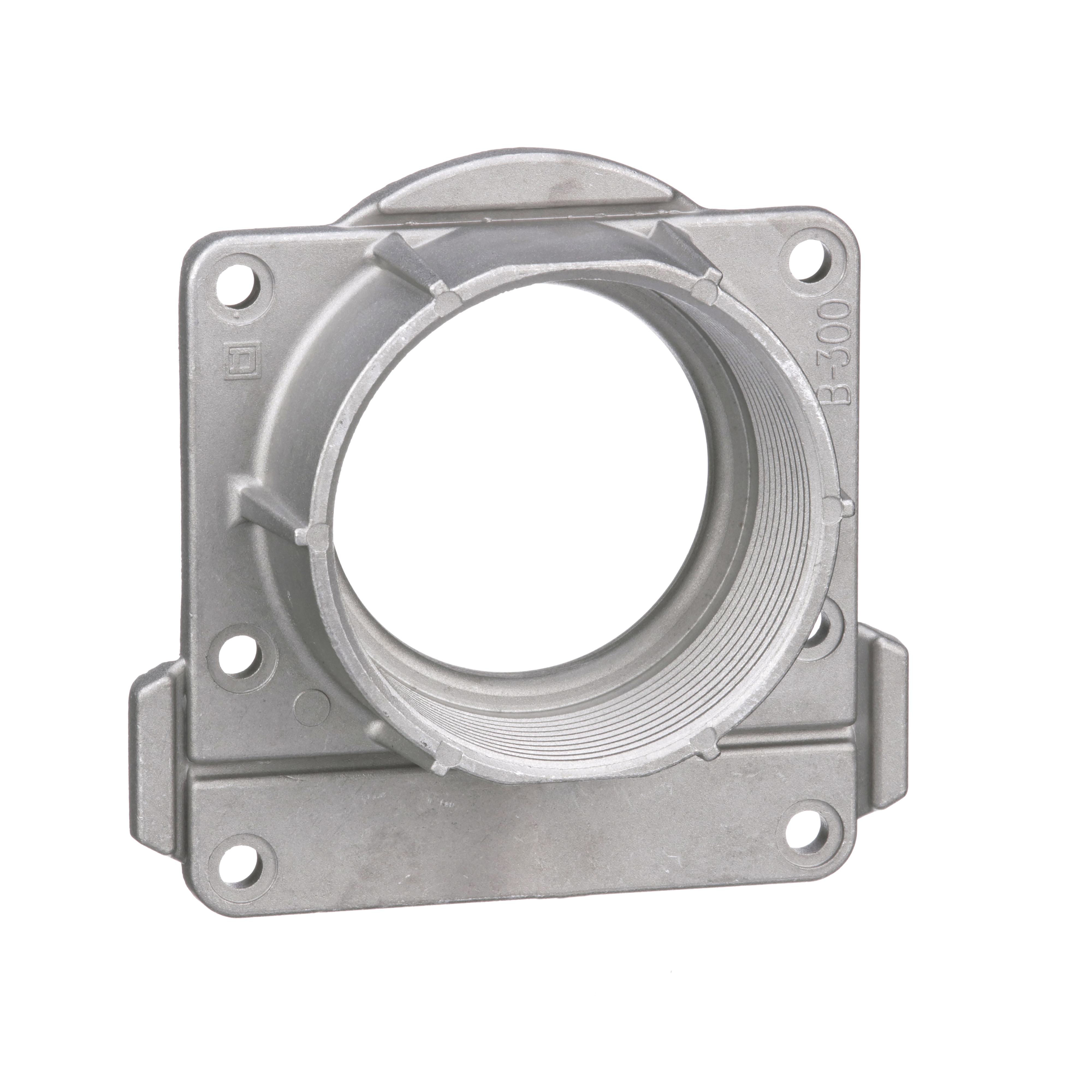 Square D™ B300 Type B/R Rainproof Hub, 3 in, For Use With QO™/Homeline™ NEMA 3R Load Center, Safety Switch, R, Field Cut Devices