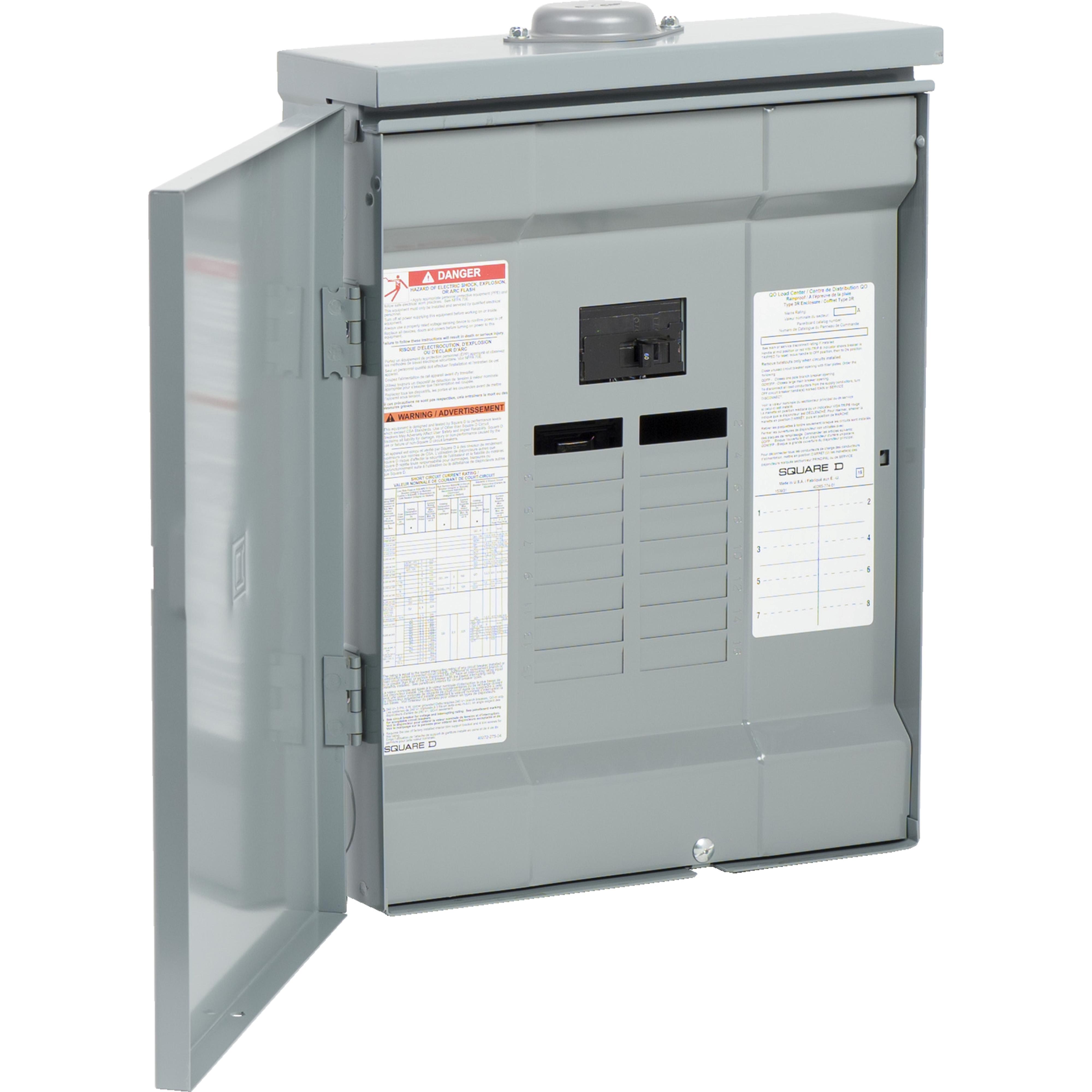 Square D™ CQO18M100RB100 Single Phase Main Breaker Load Centers