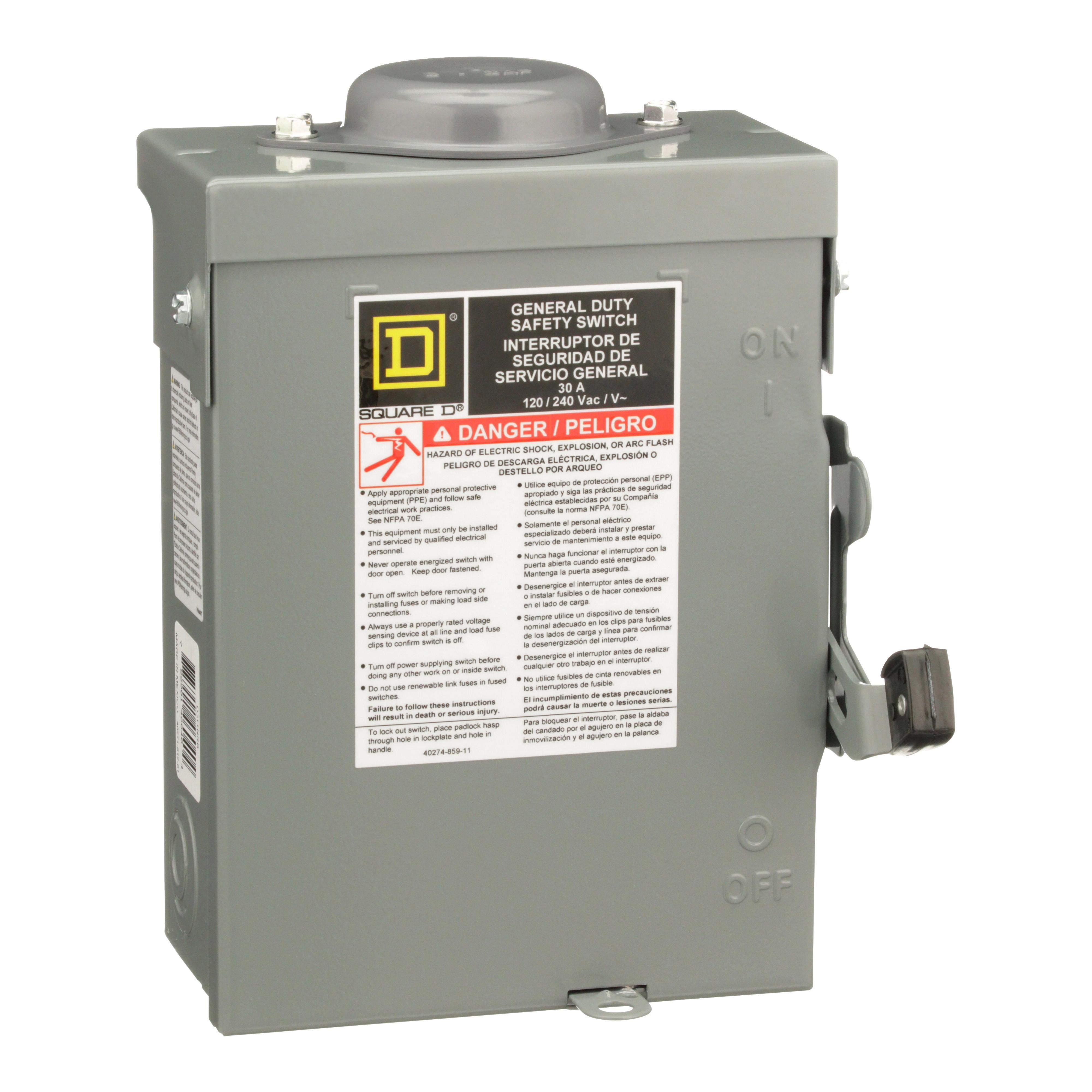 Square D™ D211NRB General Duty Safety Switches