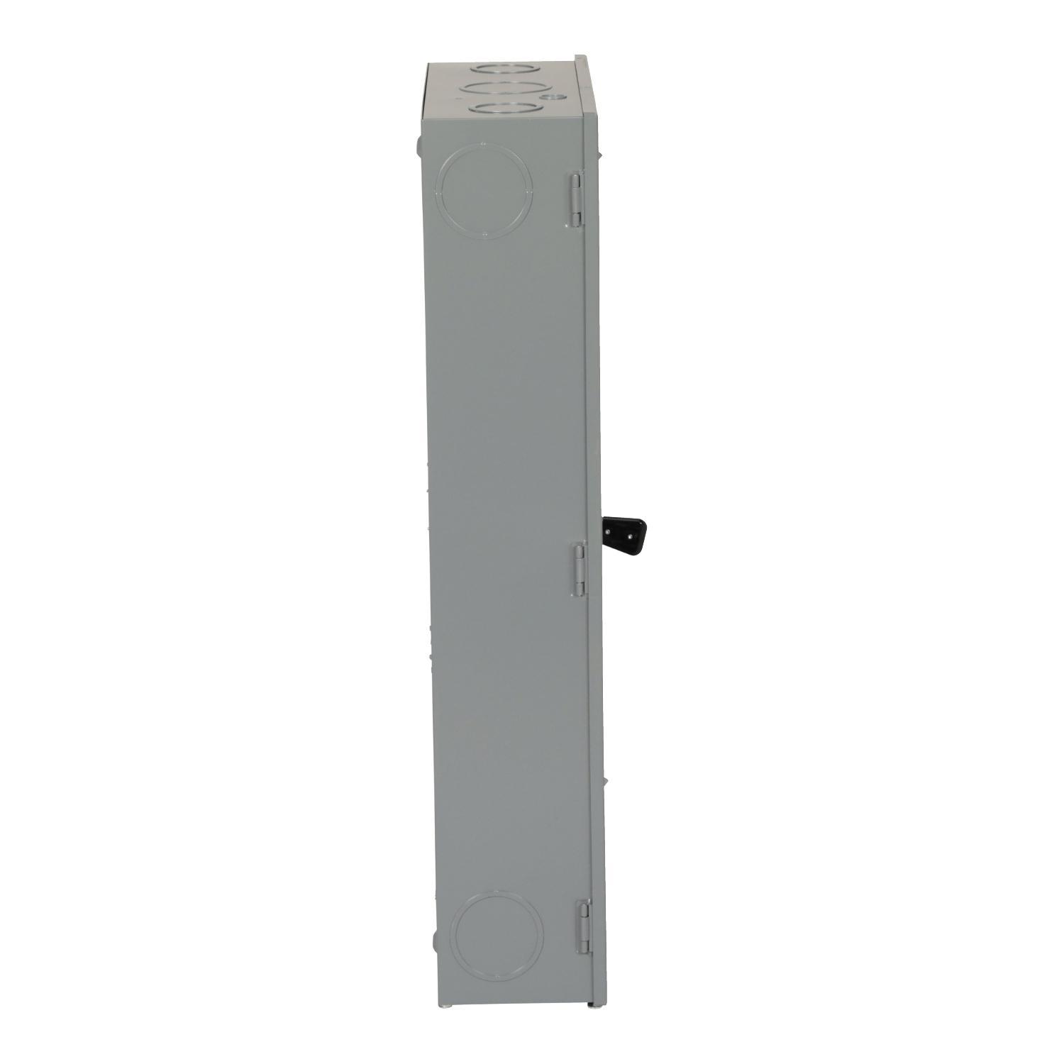 Square D™ D225N E3 Series Fusible General Duty Safety Switch With Factory Installed Neutral, 240 V AC, 400 A, DPST Contact, 2 Poles