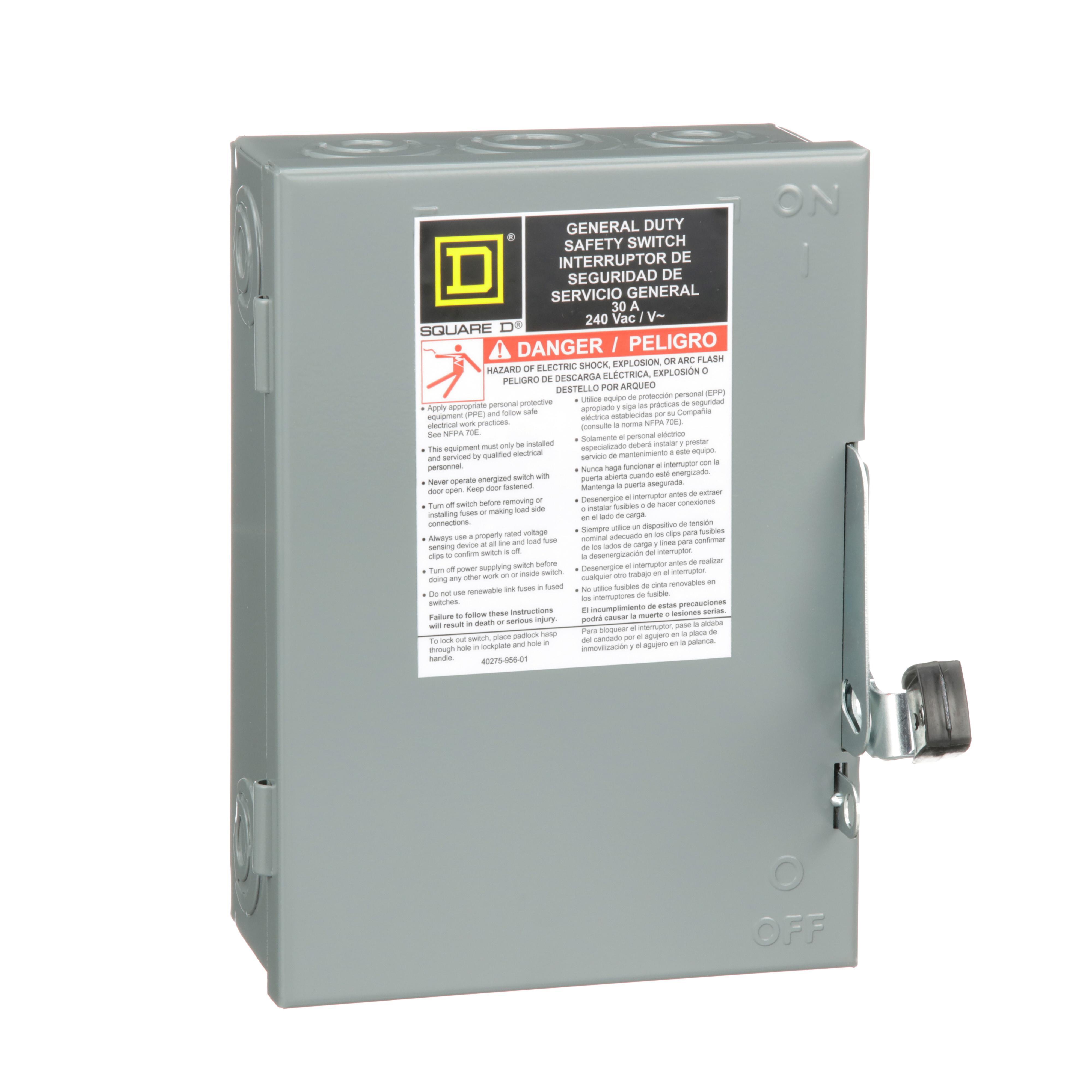 Square D™ D321NCP General Duty Safety Switches