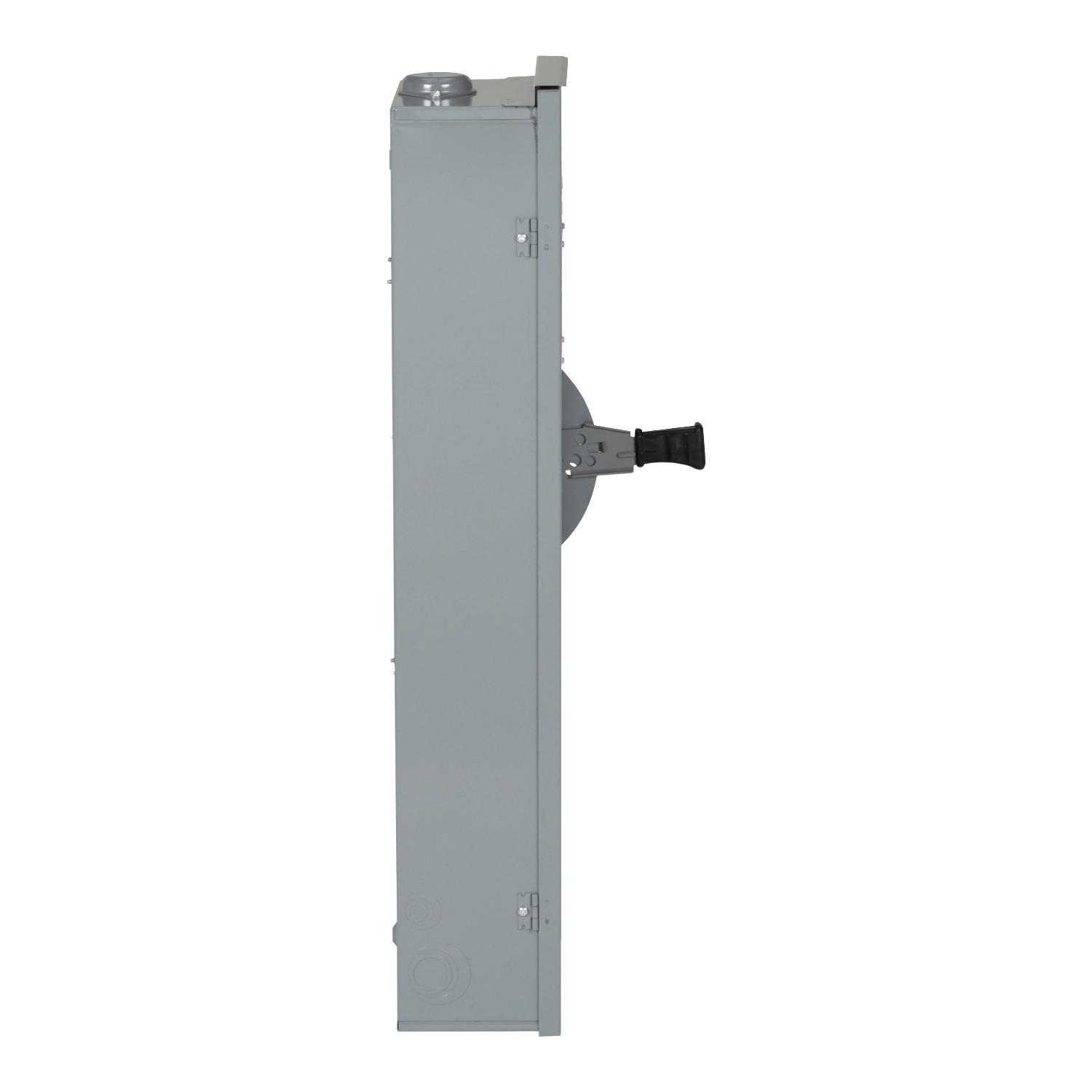 Square D™ DT363RB DT Series Double Throw Heavy Duty Upper Fusible Iceproof Rainproof Sleetproof Safety Switch, 600 V AC/DC, 100 A, 30 hp, 3 Form C 3PDT Contact, 3 Poles