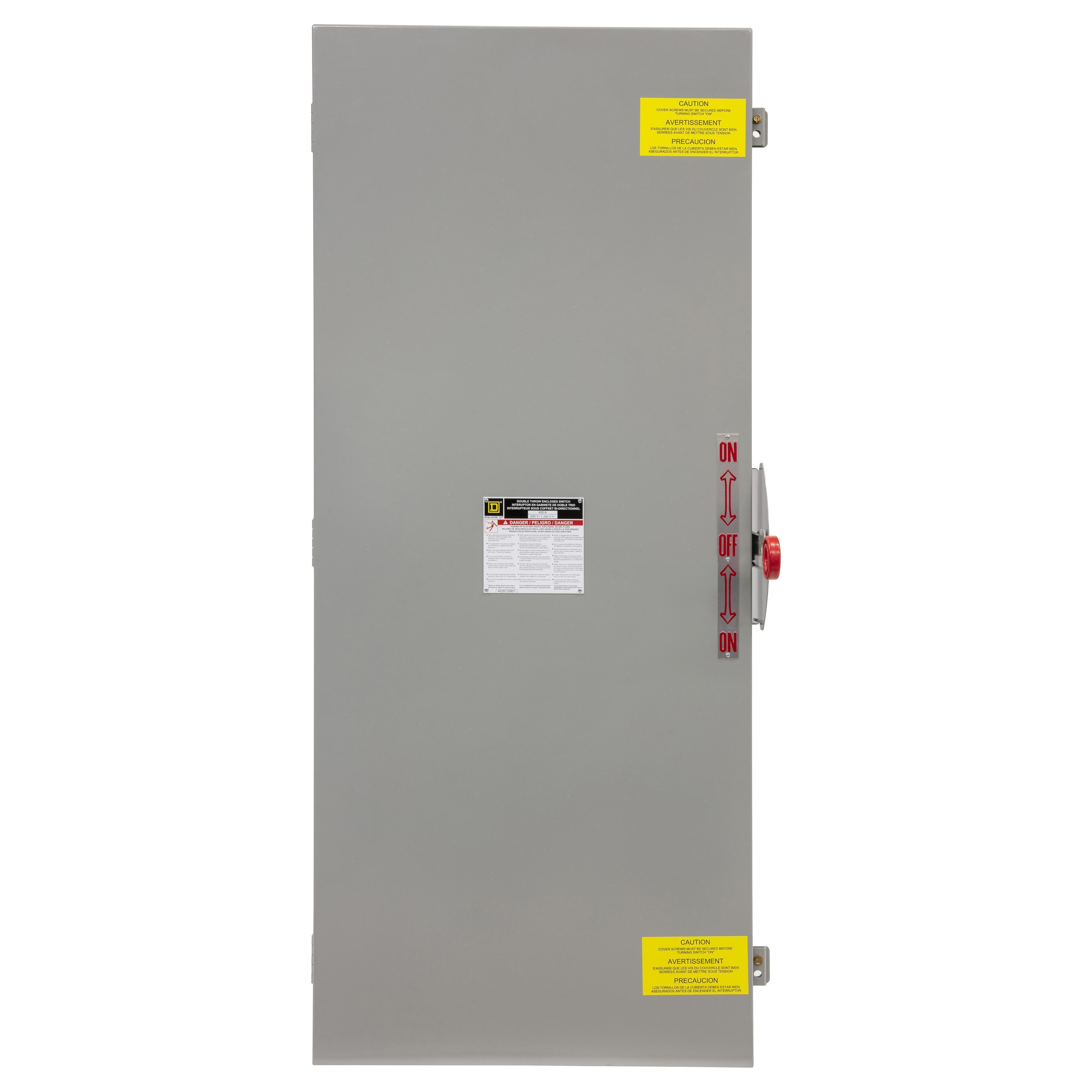 Square D™ DTU225, 240 V AC, 250 V DC, 400 A, 2 poles