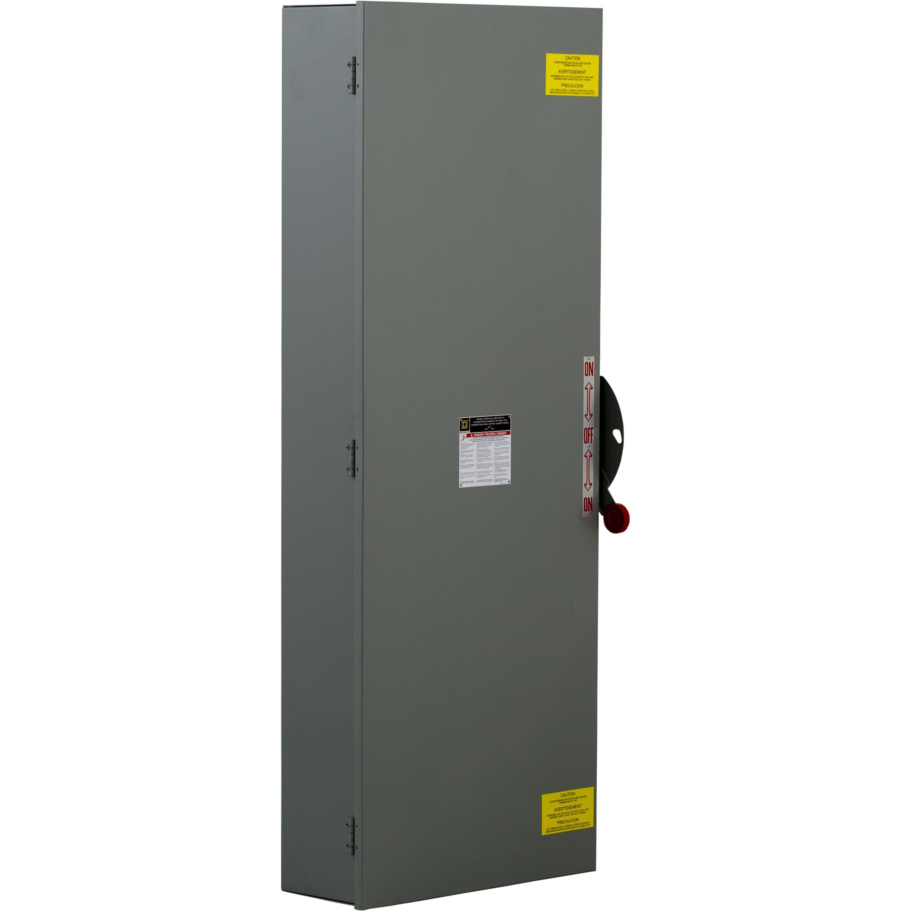 Square D™ DTU326 A1 General Purpose Non-Fusible Double Throw Safety Switch, 240 V AC/250 V DC, 600 A, 125 hp at 240 VAC, 50 hp at 250 VDC, 3 Poles