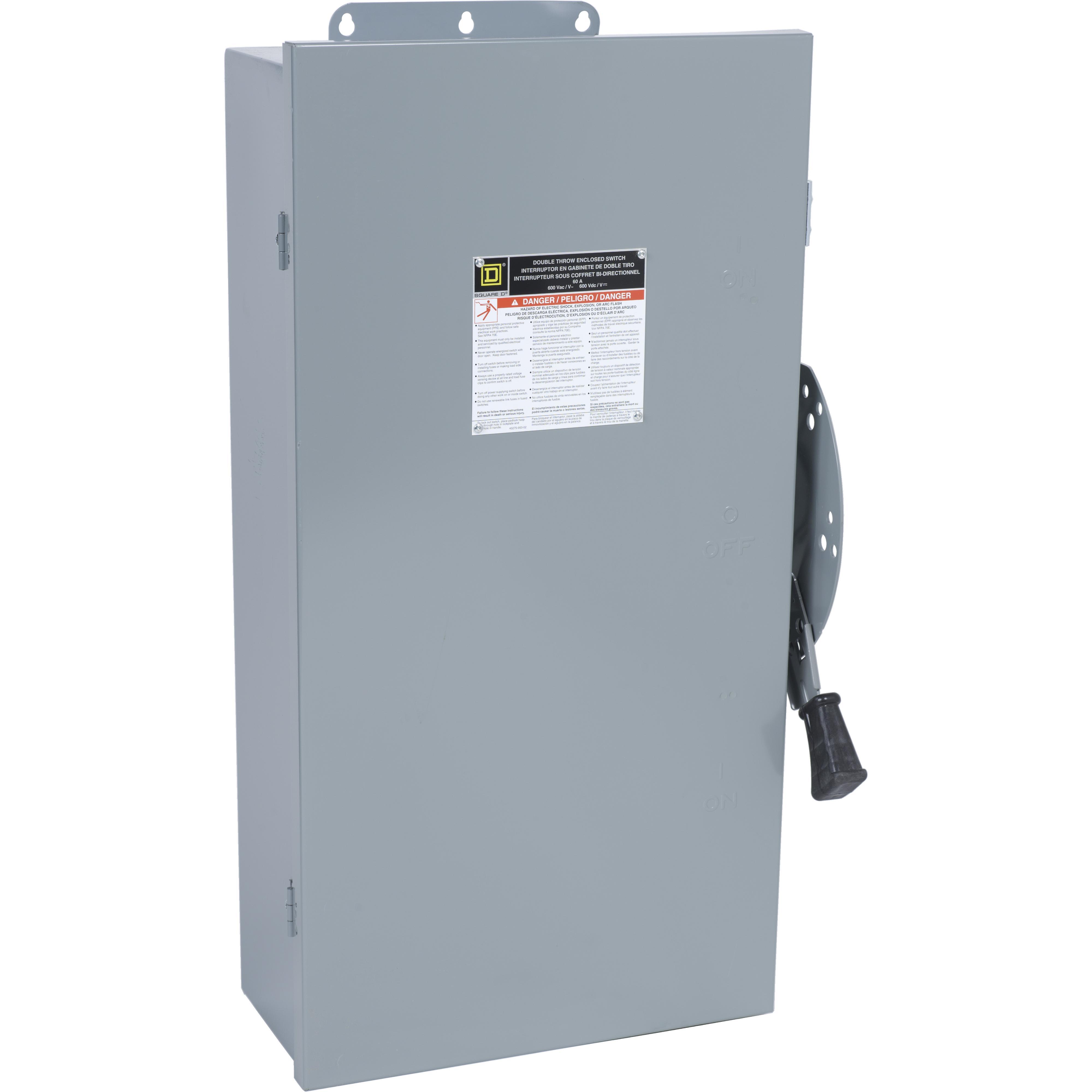 Square D™ DTU663AWK Double Throw Safety Switches