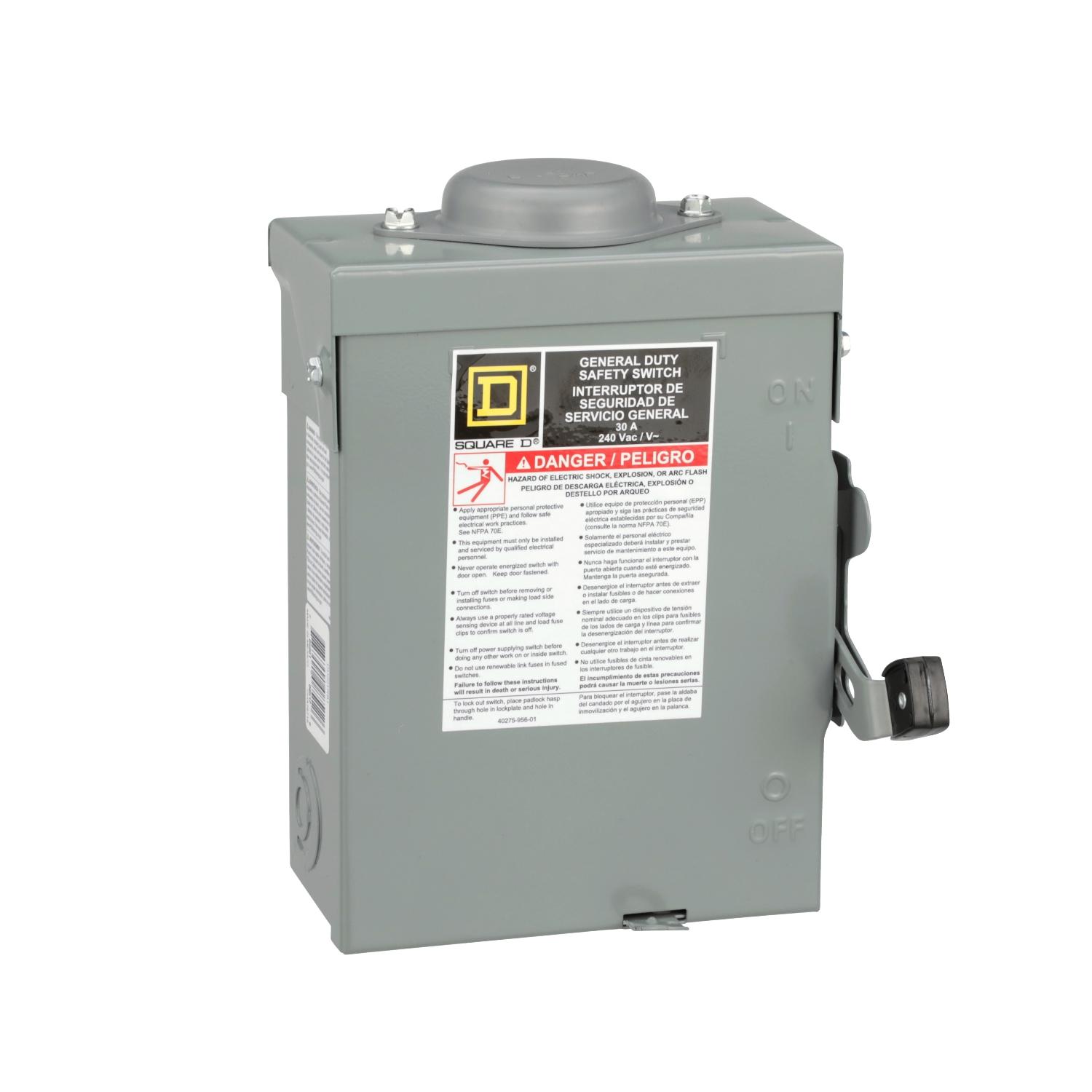 Square D™ DU221RBUP1 General Duty Safety Switches