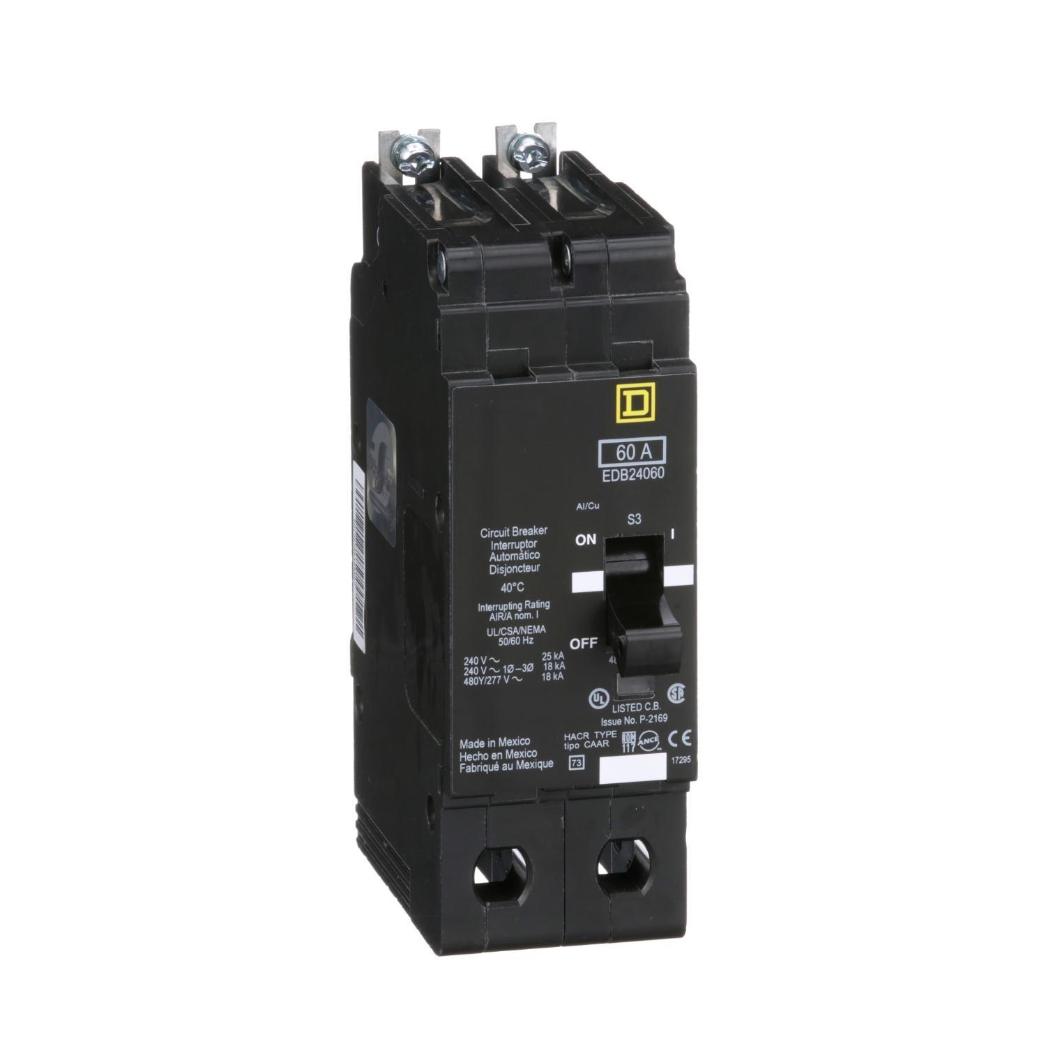 Square D™ EDB24060 Miniature Circuit Breakers