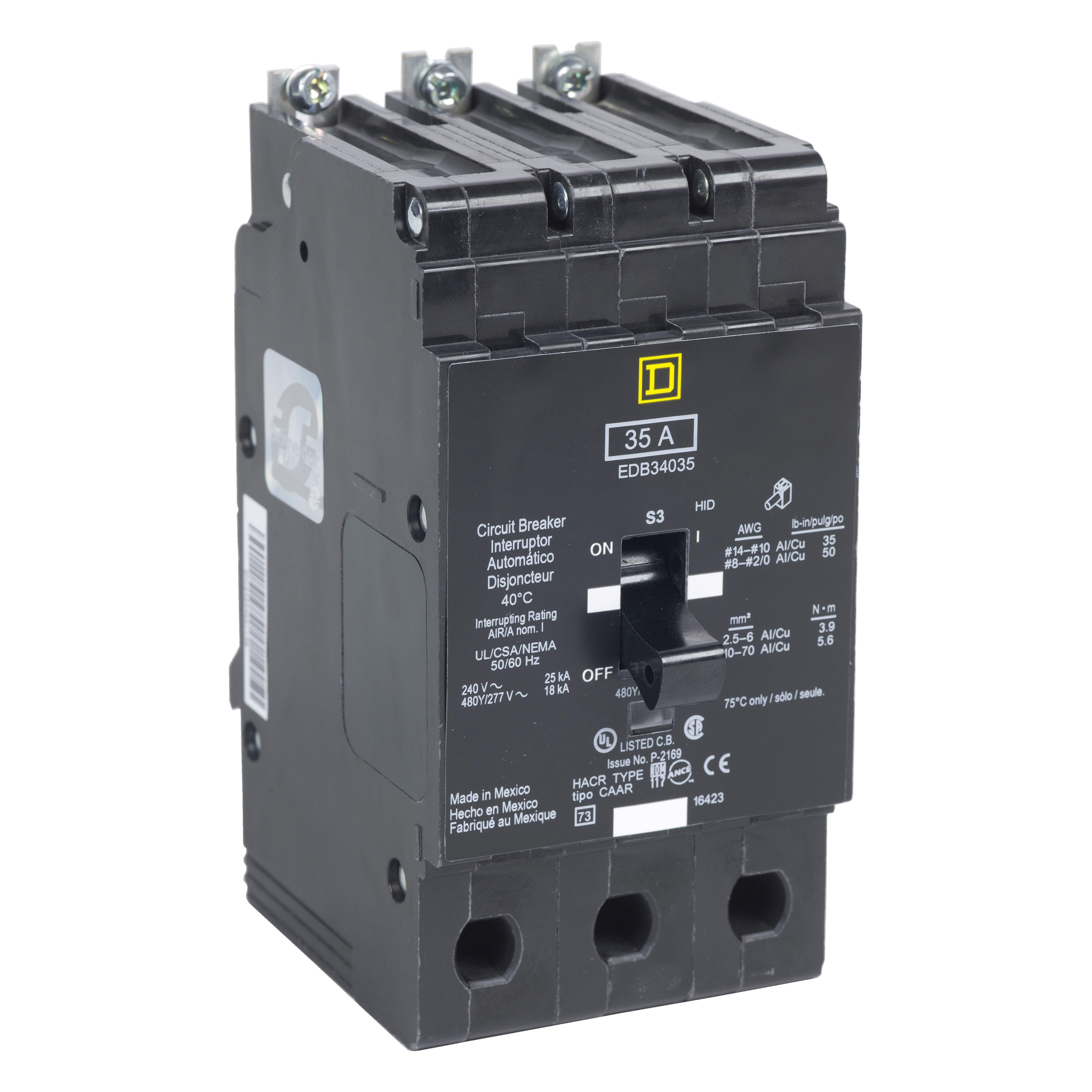 Square D™ EDB34060CA Lighting Panel Circuit Breakers