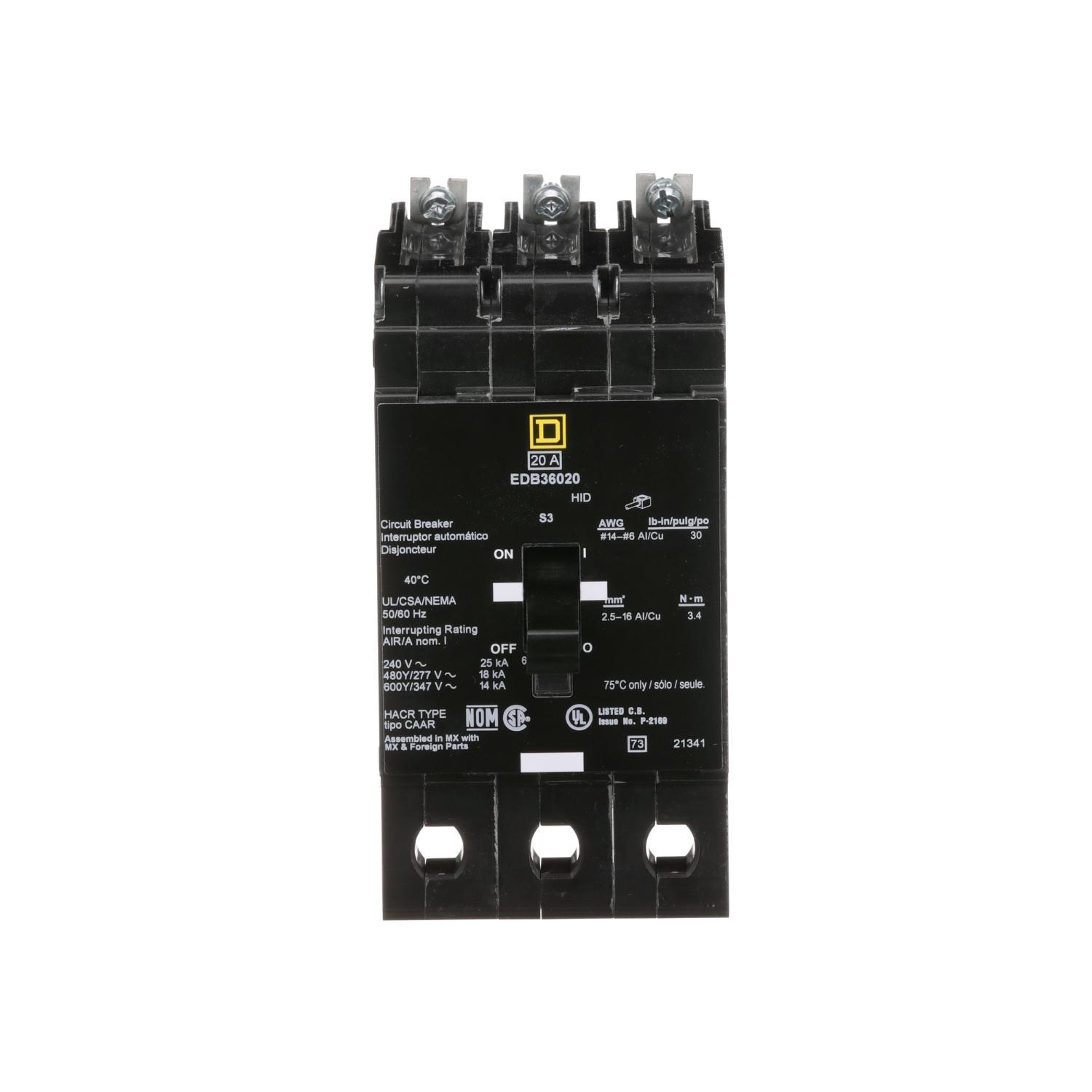 Square D™ EDB36060 Molded Case Circuit Breakers