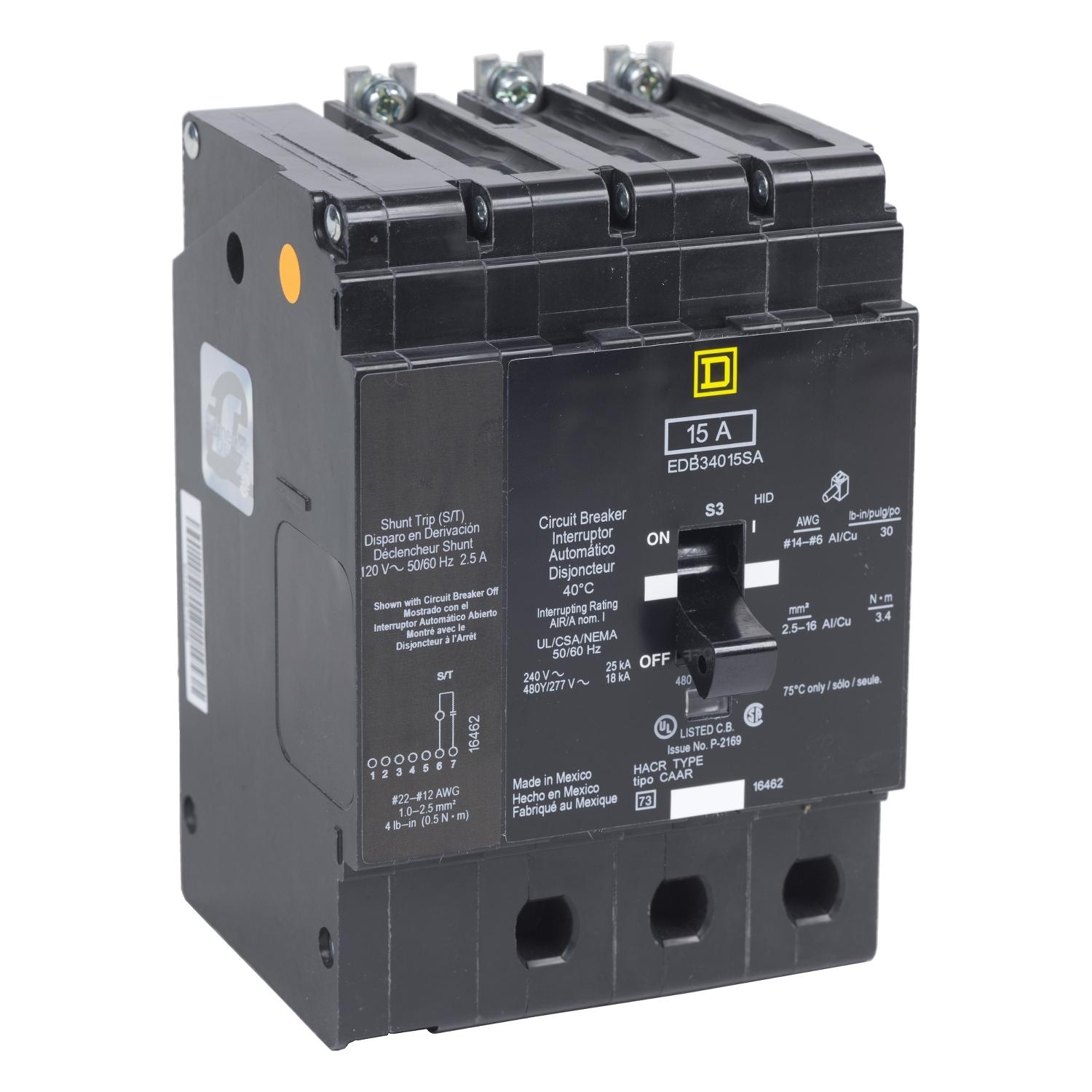 Square D™ EDB36060SA Miniature Circuit Breakers