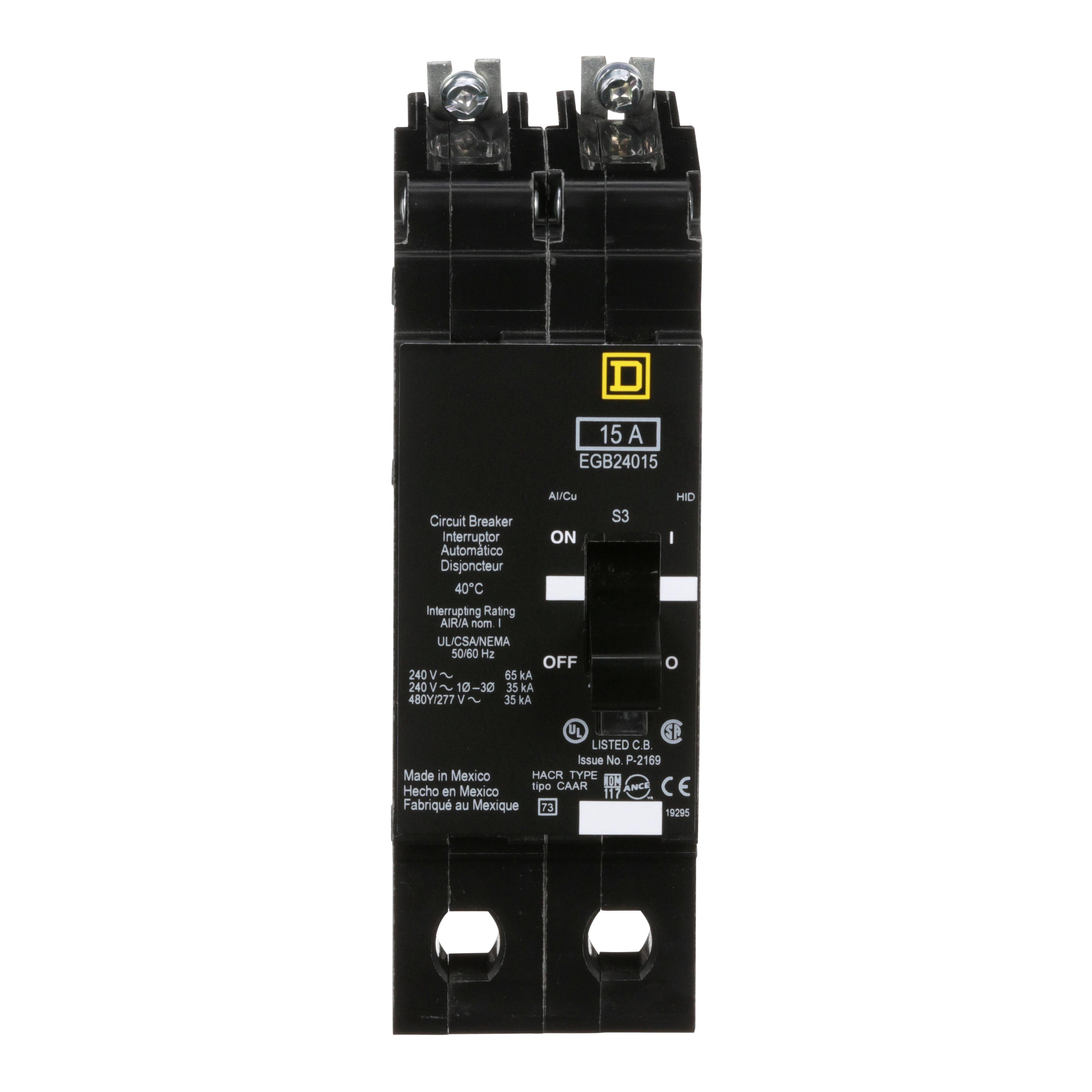 Square D™ EGB24015 Miniature Circuit Breakers