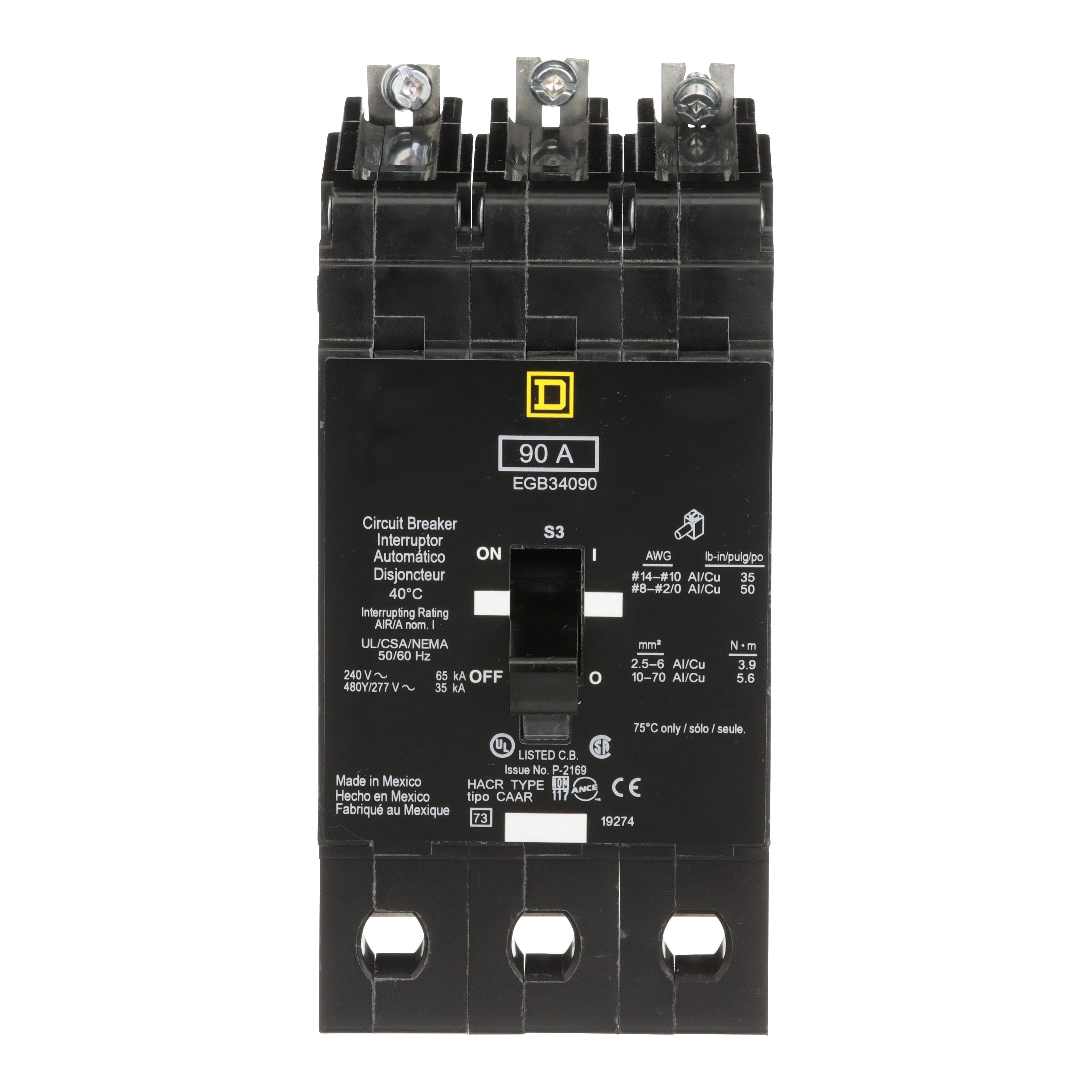 Square D™ EGB34090 Miniature Circuit Breakers