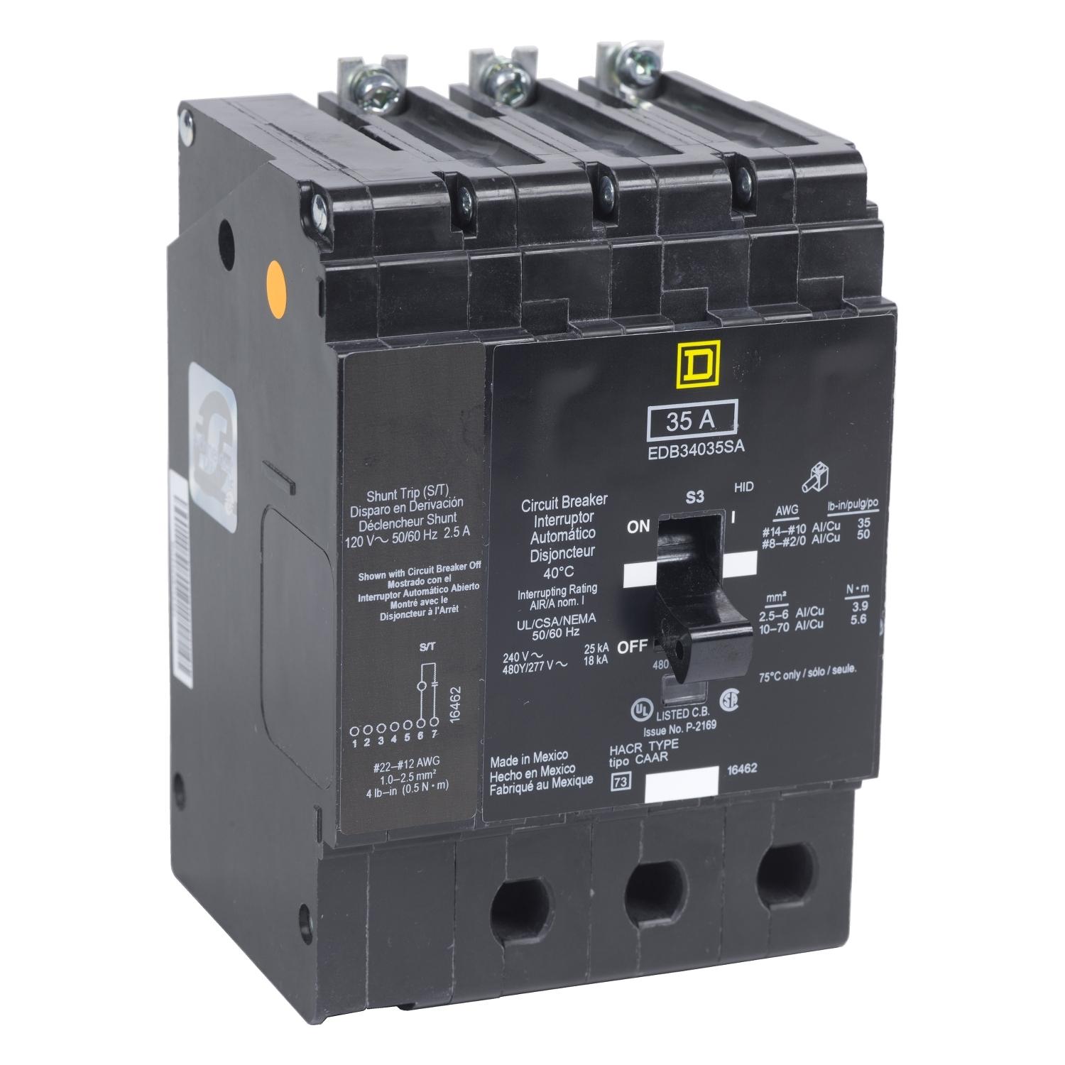 Square D™ EGB36030SA Miniature Circuit Breakers