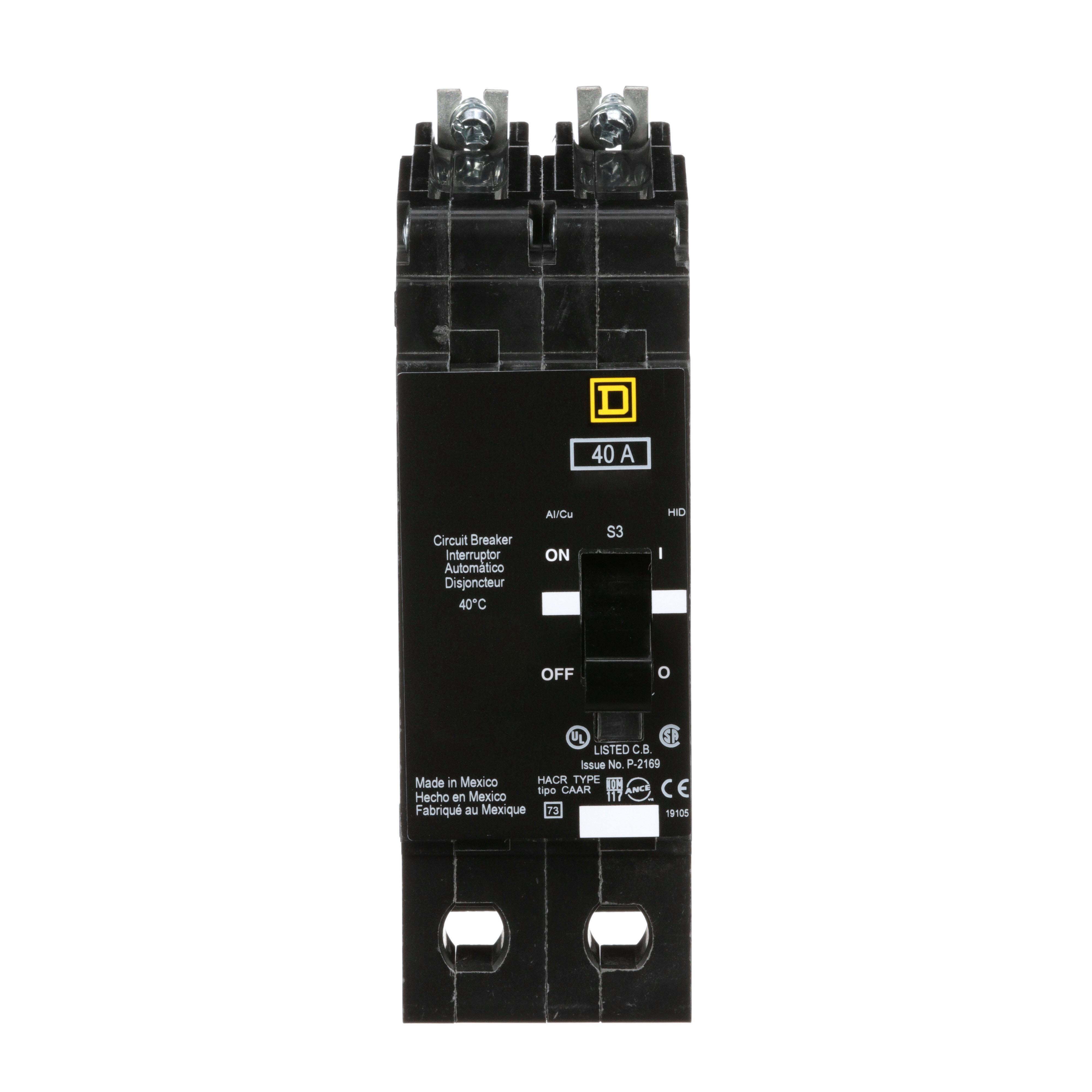 Square D™ EJB24040 Miniature Circuit Breakers