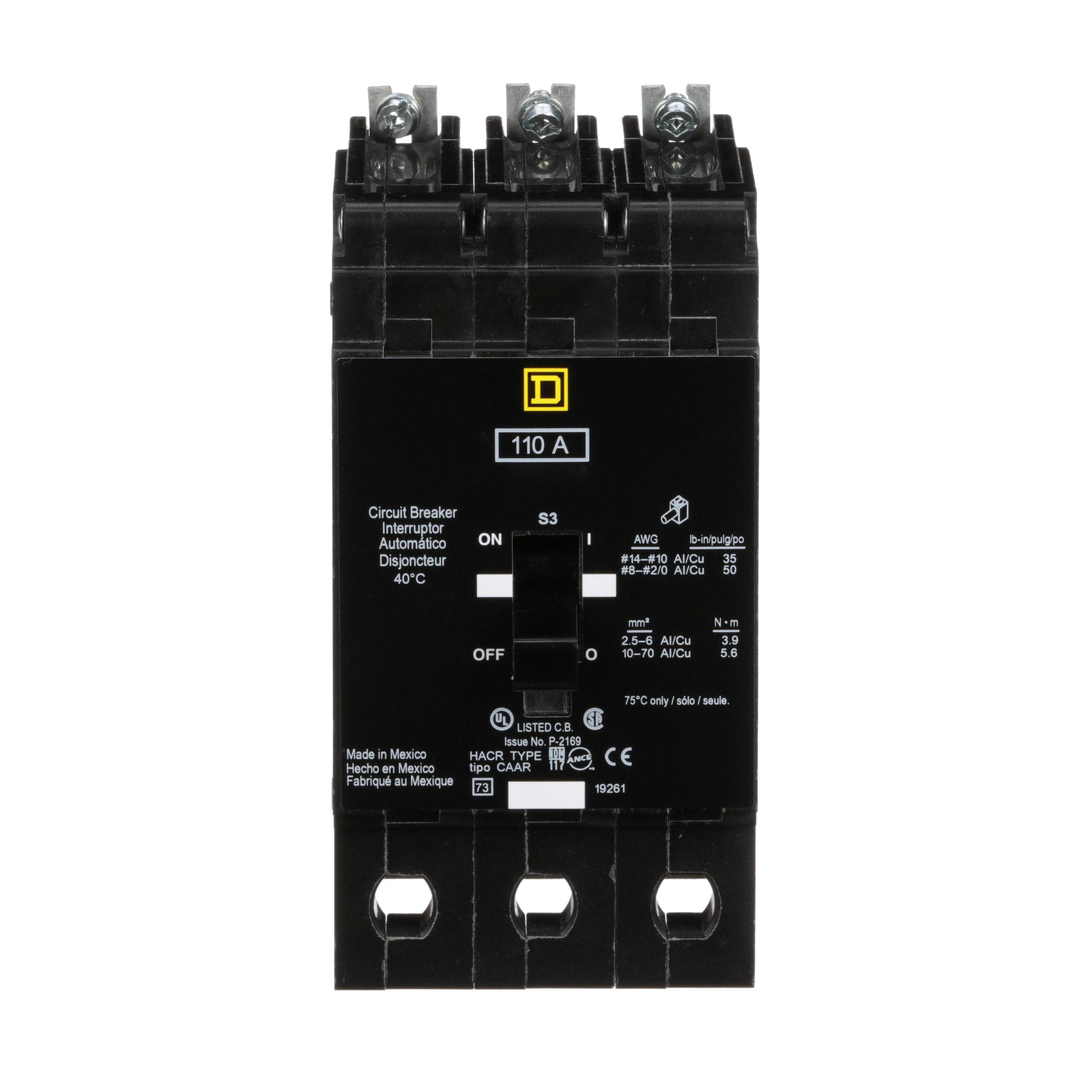 Square D™ EJB34110 Lighting Panel Circuit Breakers