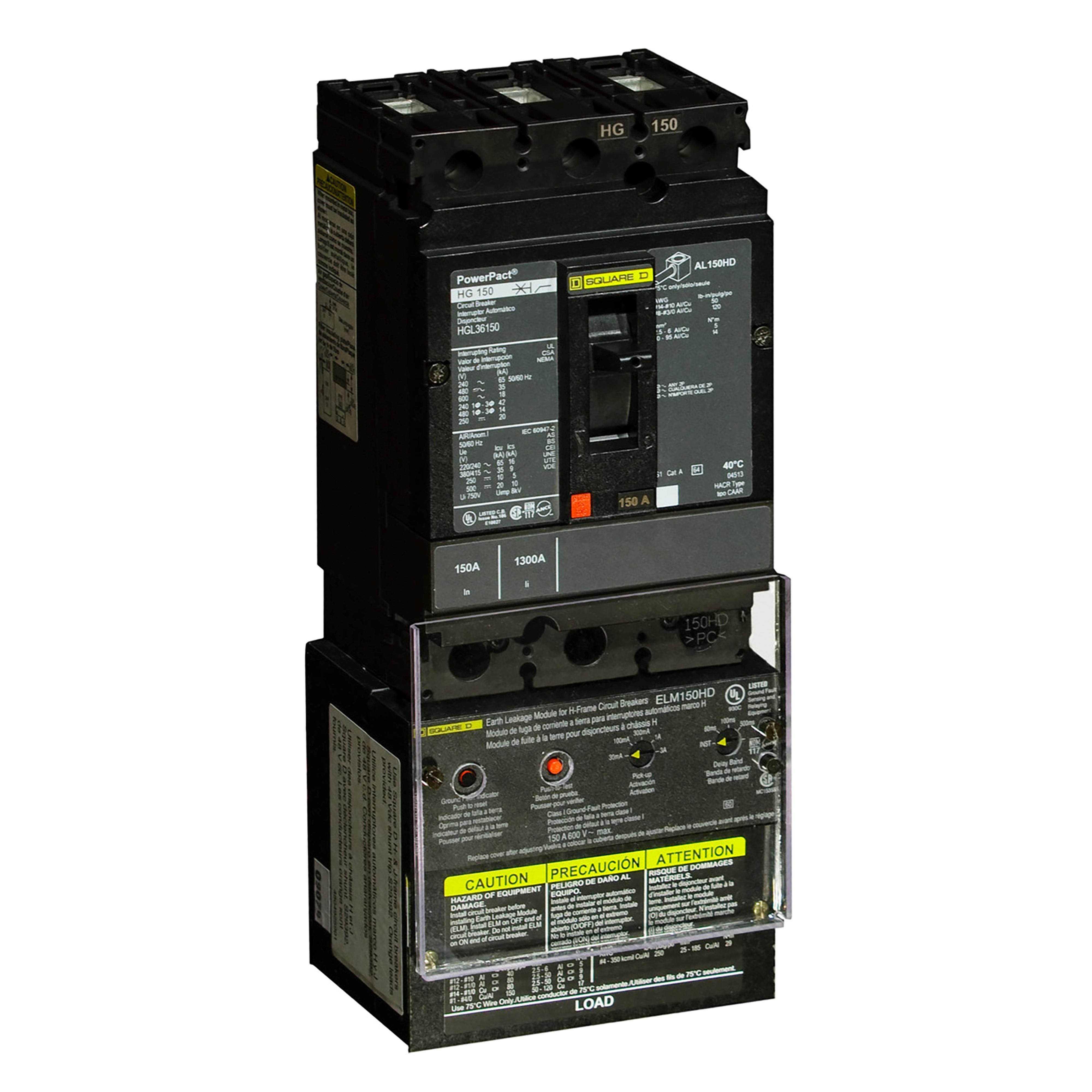 Square D™ ELM150HD Ground Fault Attachments
