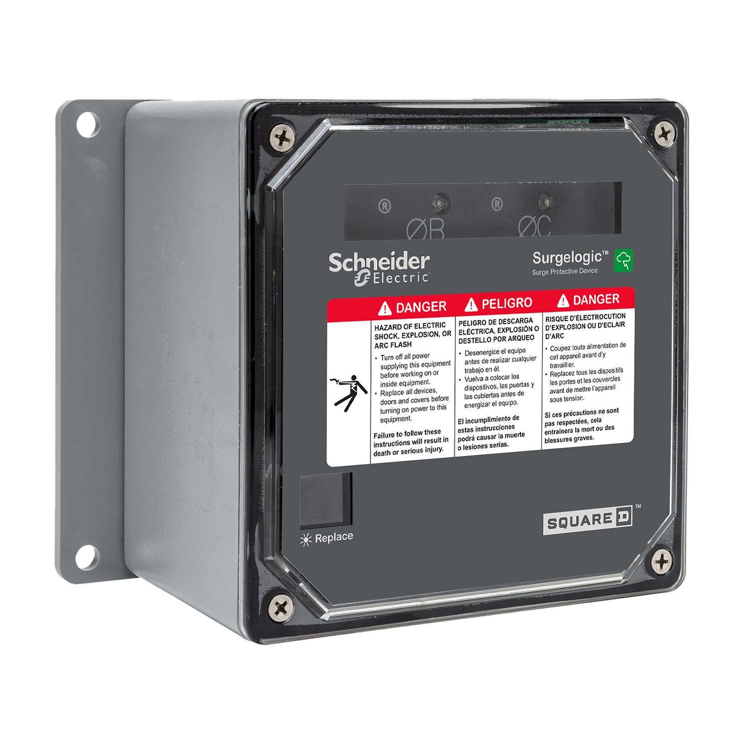 Square D™ EMB42F Surge Protective Device, 480Y/277 V AC, 47 to 63 Hz, 200 kA SCCR, 3 ph Phase