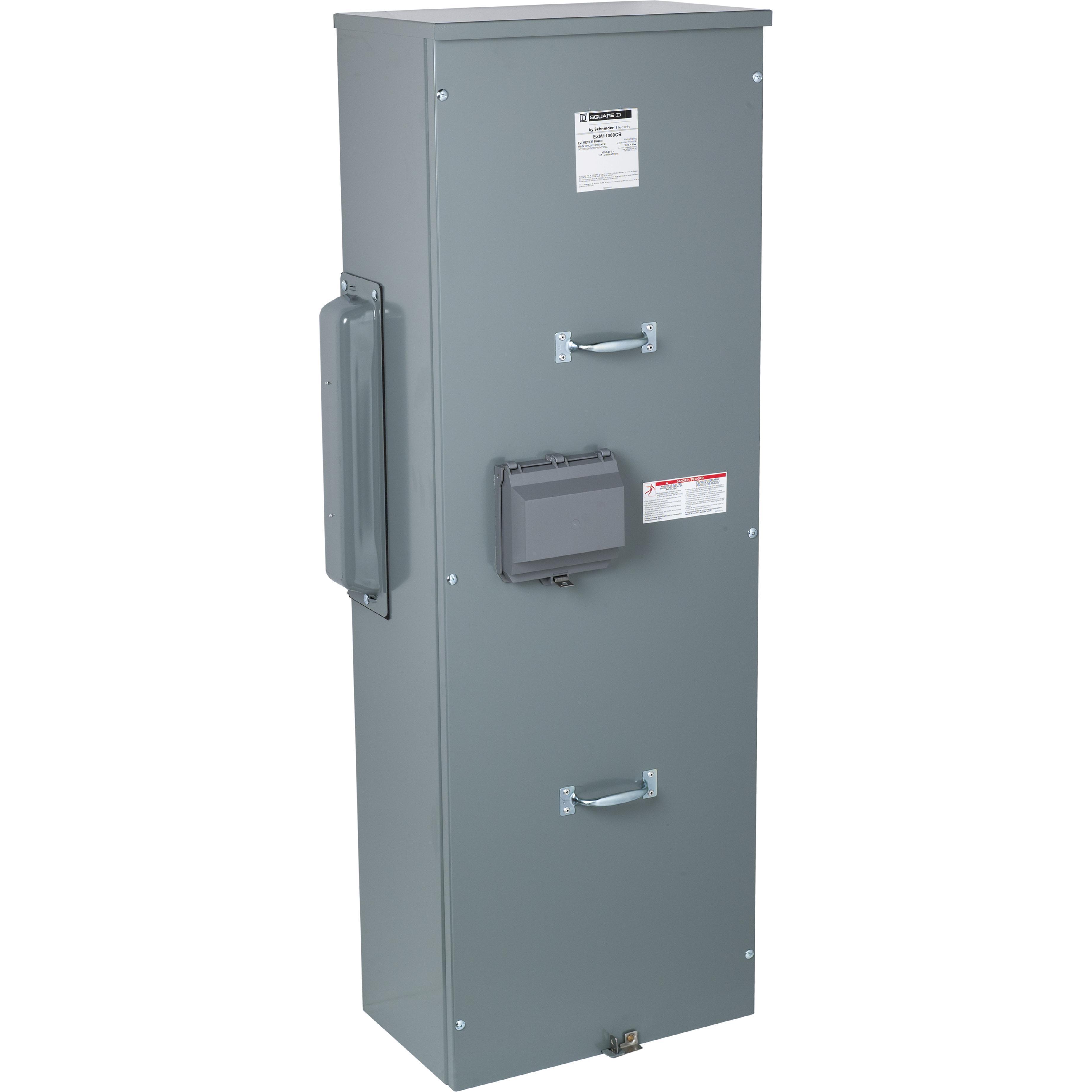 Square D™ Meter-Pak™ EZM11000CB 3-Wire Overhead/Underground Main Circuit Breaker Meter Center, 120/240 V AC, 1000 A, 1 Phase