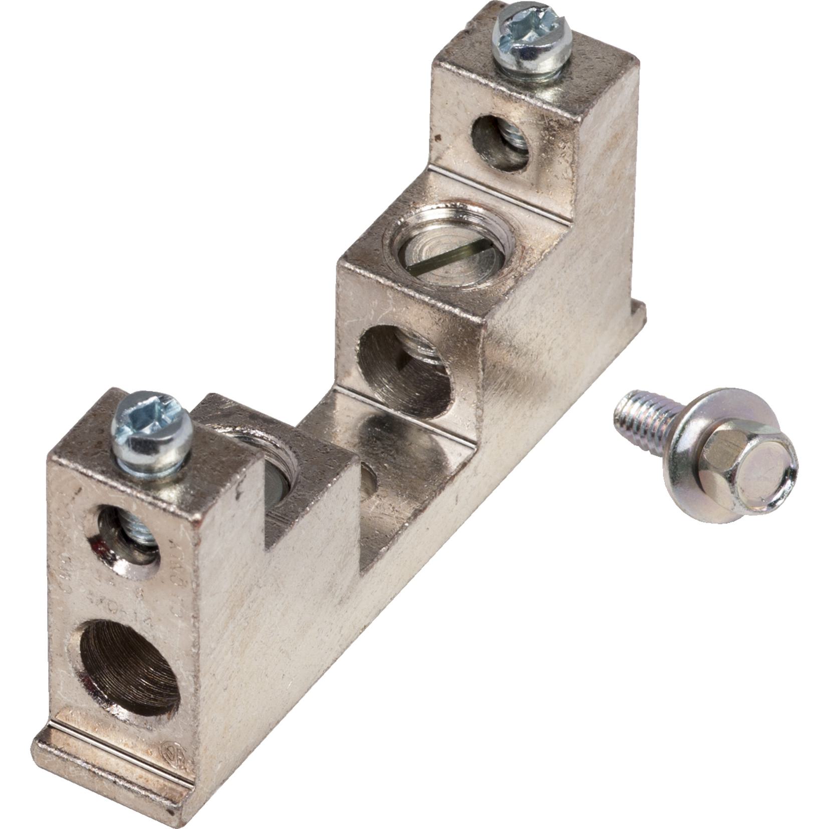 Square D™ GTK0610C F Series Heavy Duty Safety Switch Grounding Kit, For Use With Heavy Duty Safety Switch, 240/600 V AC, 100 A, (2) 2/0 to 4 AWG Aluminum/Copper, Copper