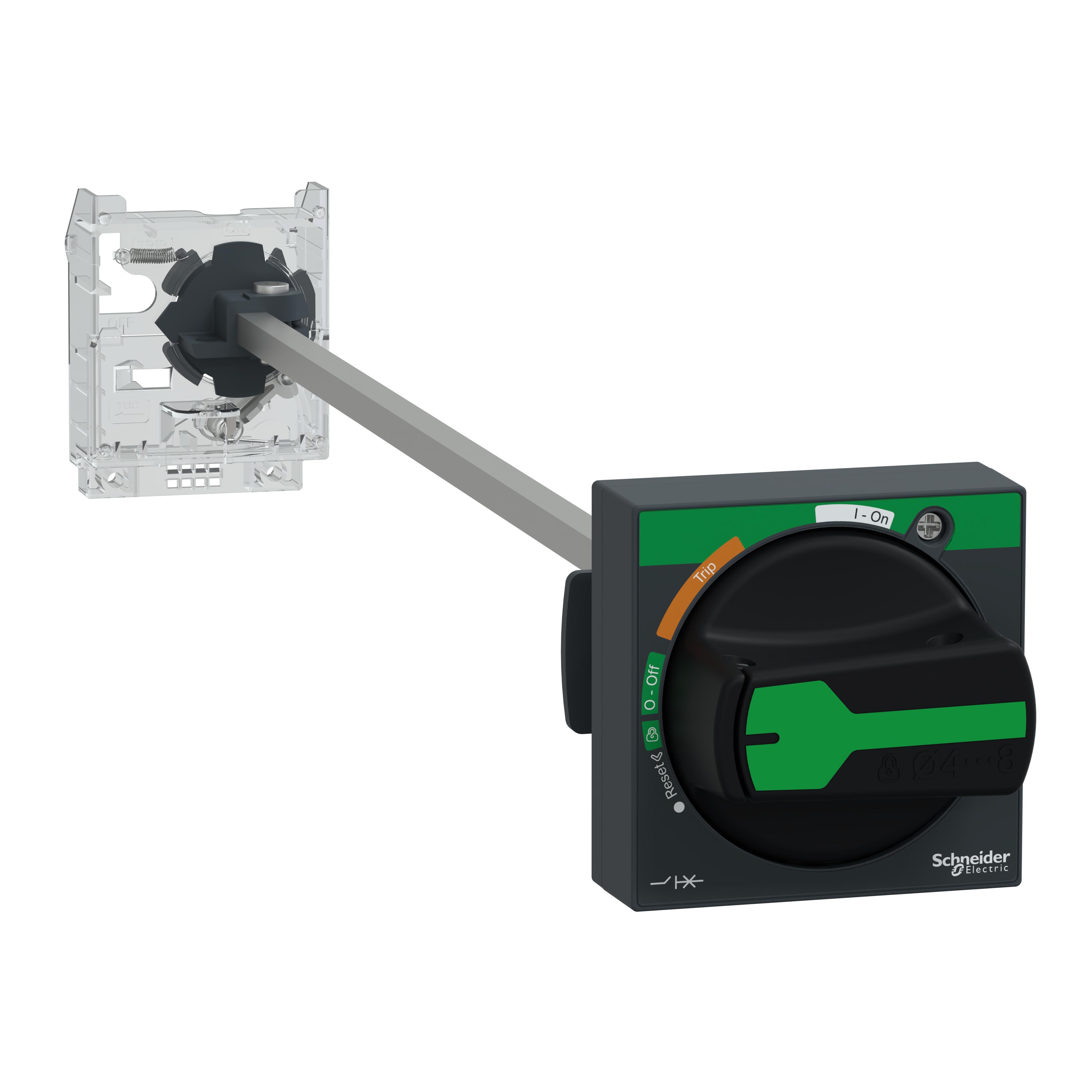 Square D™ TeSys™ GV2 GV2APN01 Extended Mount Rotary Handle Kit With Trip Indication, Black